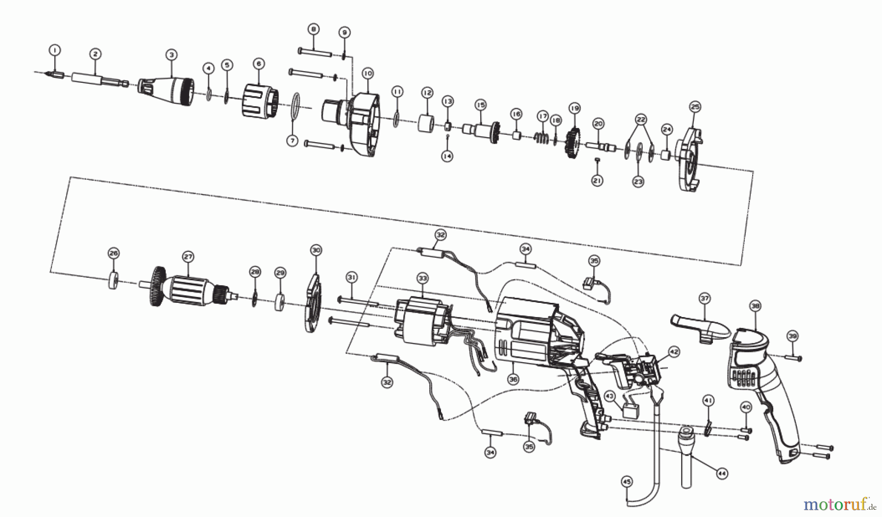 Ryobi (Schlag-)Bohrschrauber Schlagschrauber ESD6040V Seite 1