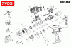 Ryobi Bohrschrauber mit Schlagbohrfunktion Ersatzteile CDI1442