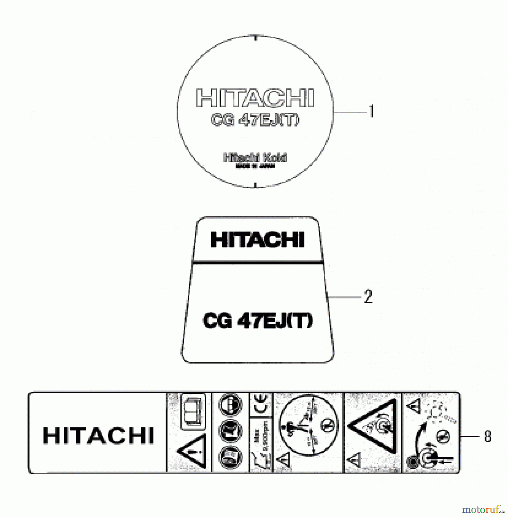 Hitachi Motorsensen ET-Liste CG47EJ-T Seite 12