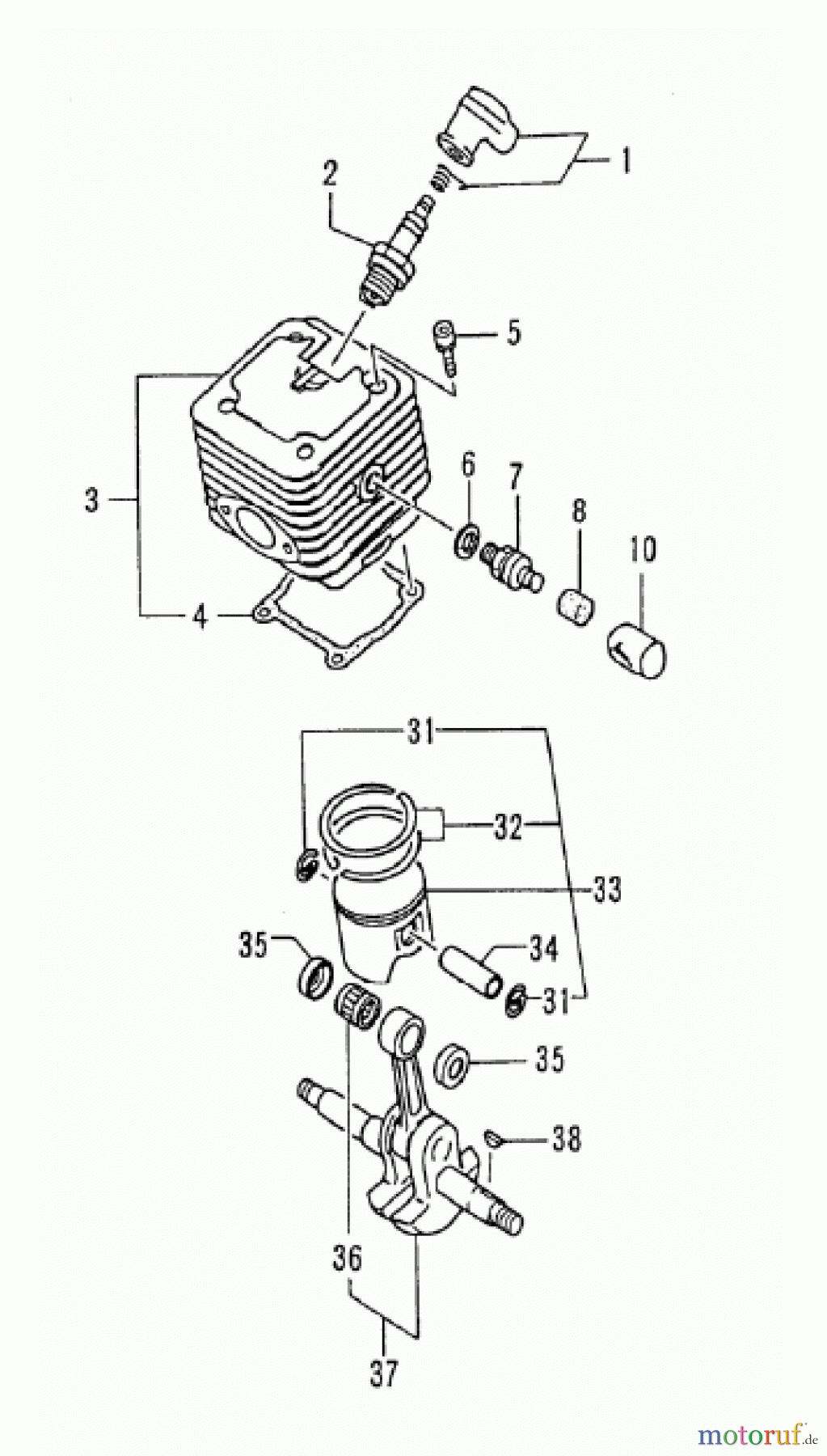  Hitachi Motorsägen ET-Liste CS33EL/38EL/40EL/45EL Seite 1