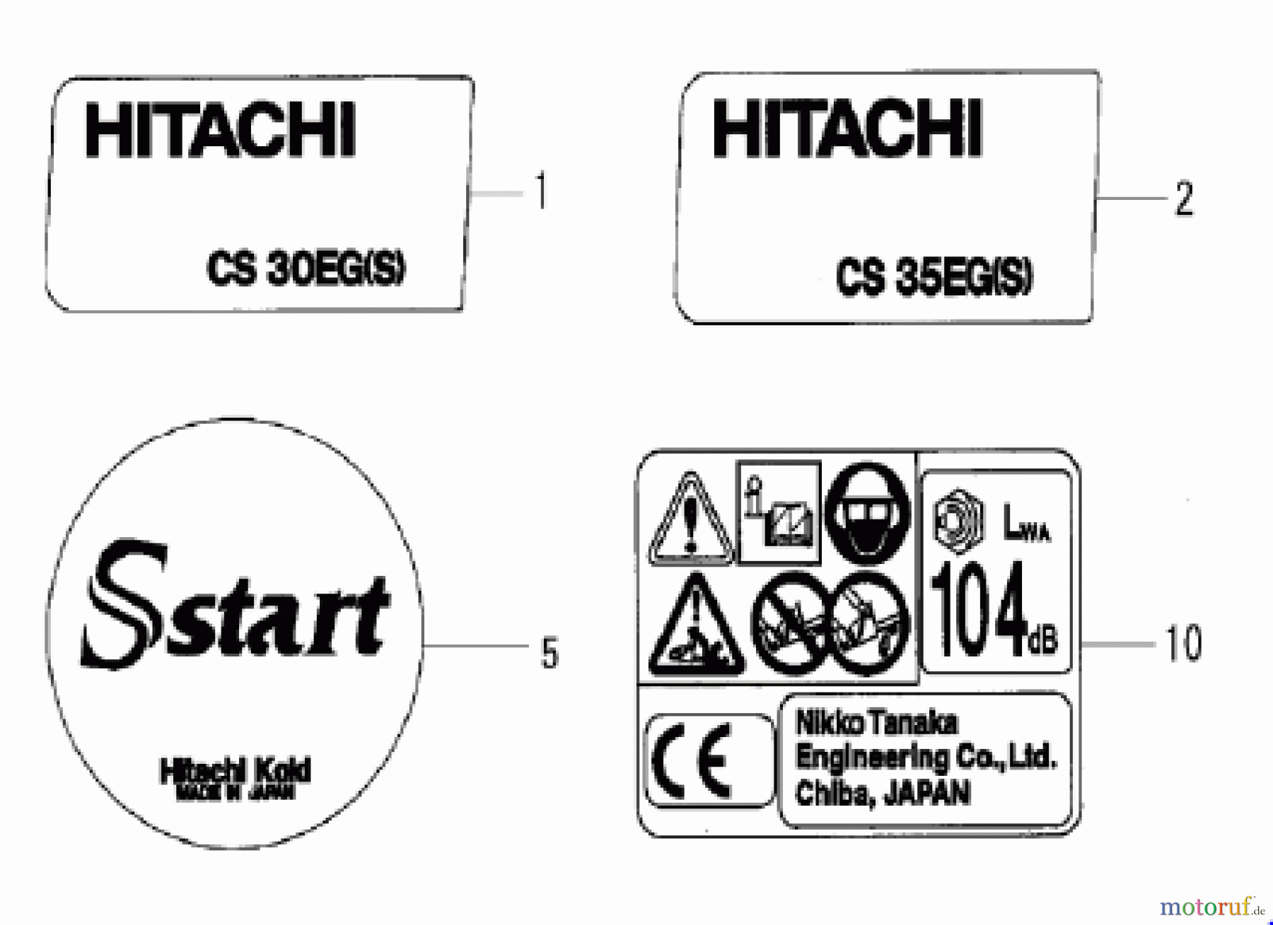 Hitachi Motorsägen ET-Liste CS30EG(S)/CS35EG(S) Seite 13