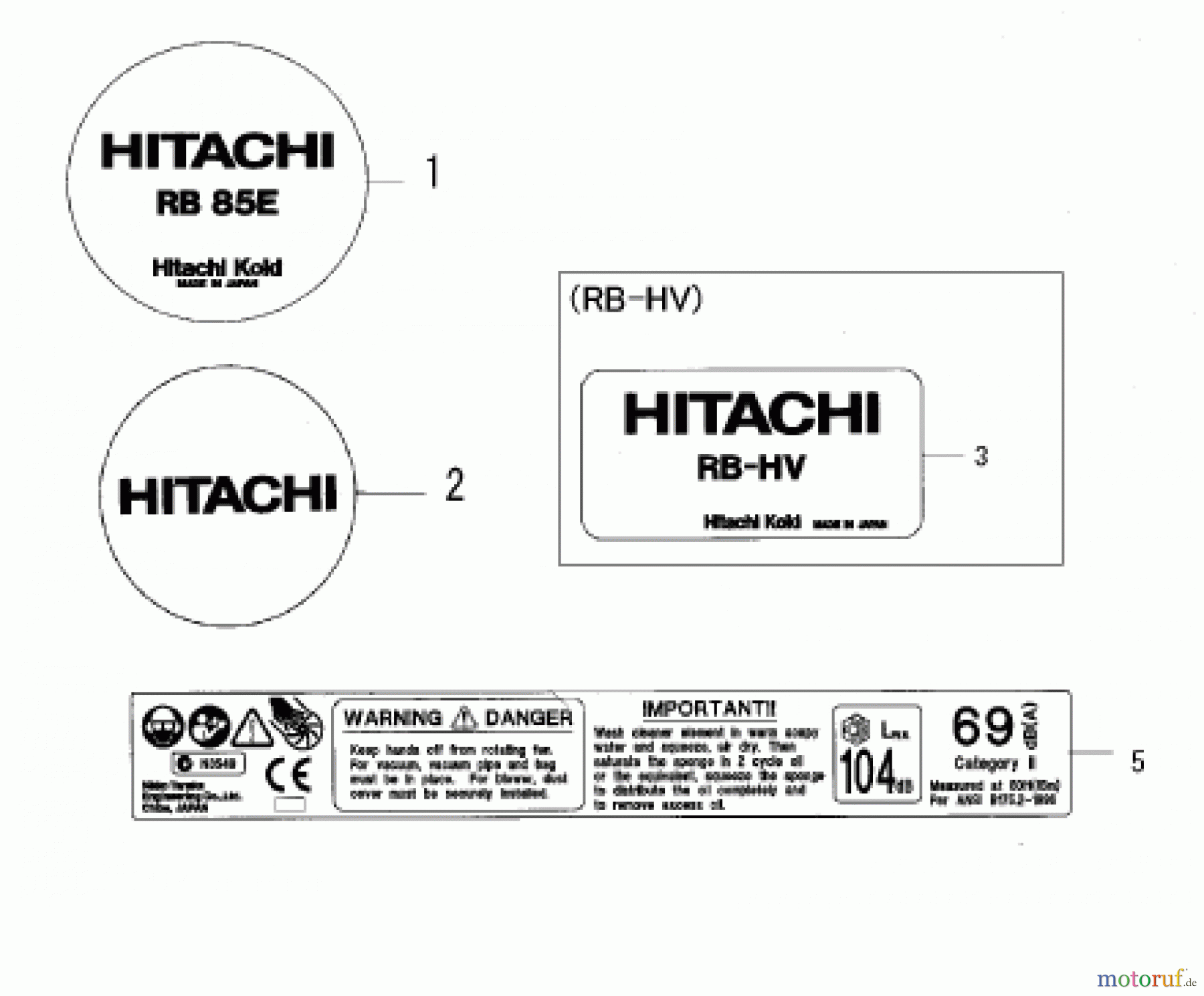 Hitachi Blasgeräte ET-Liste RB85E Seite 9