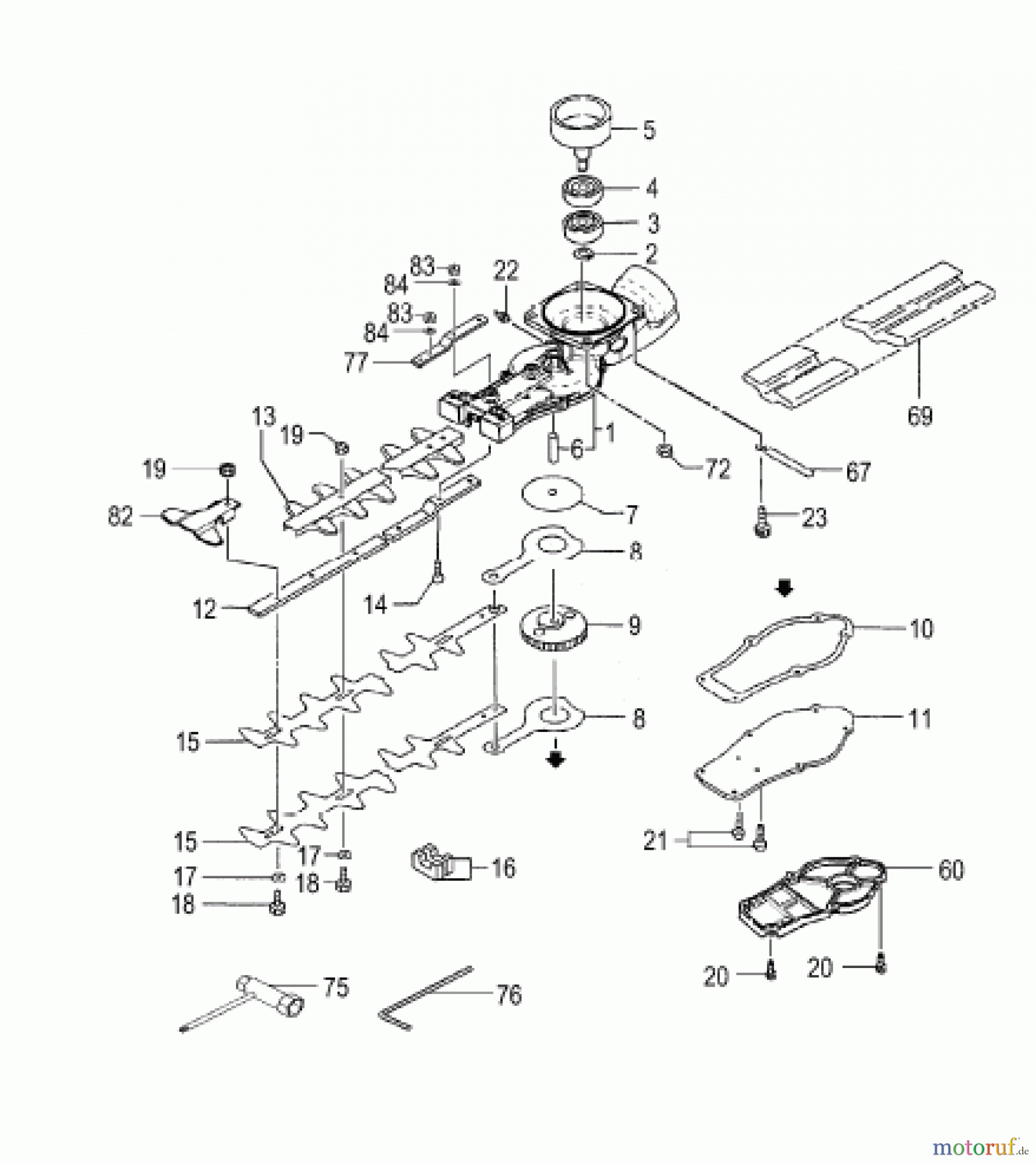 Hitachi Heckenscheren ET-Liste CH55EB(ST) Seite 7