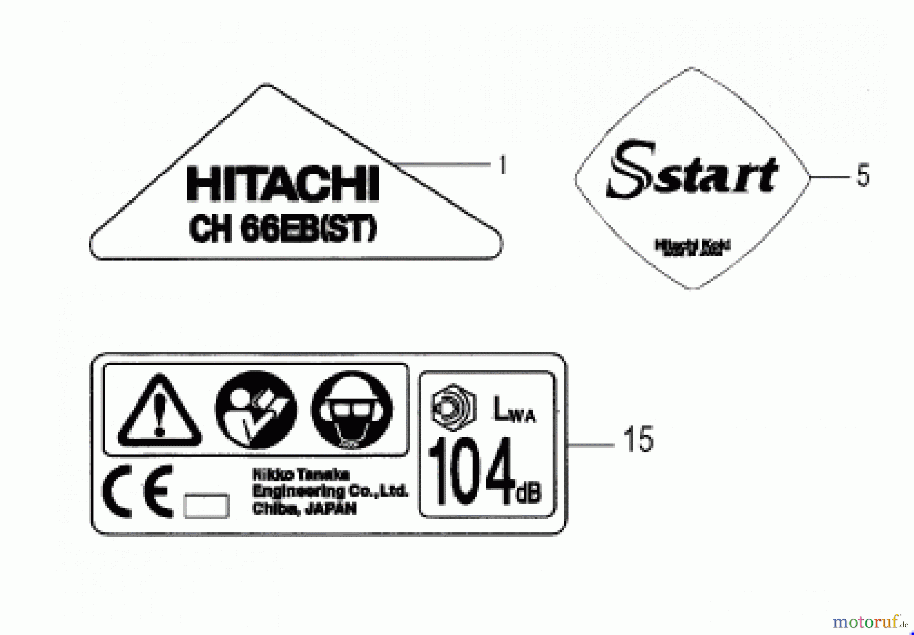 Hitachi Heckenscheren ET-Liste CH66EB(ST) Seite 10