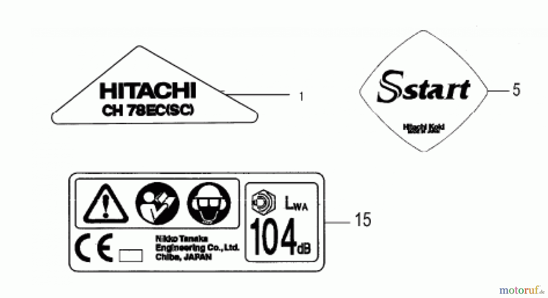 Hitachi Heckenscheren ET-Liste CH78EC Seite 9