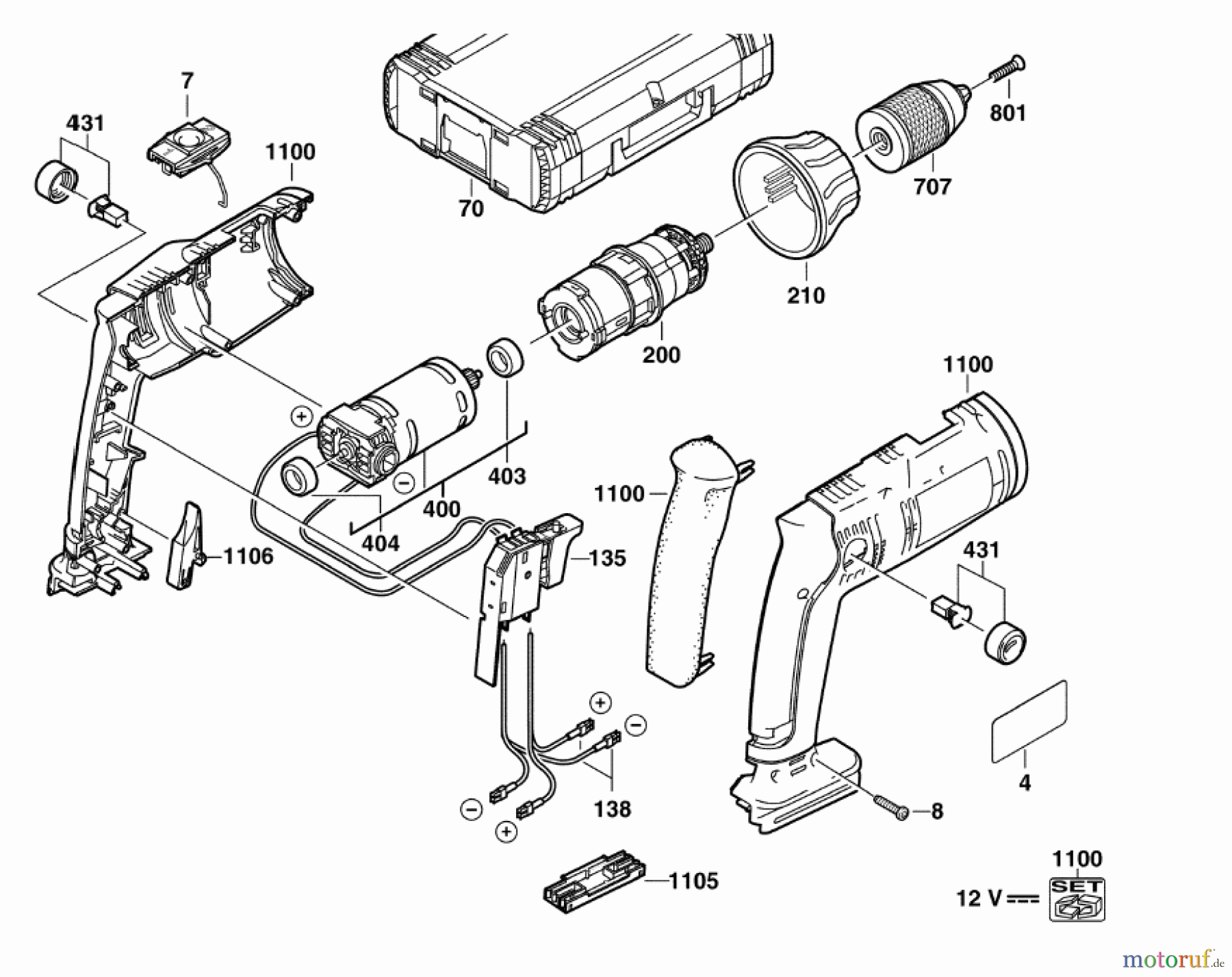Milwaukee Akku-Geräte Bohren und Meißeln ältere Geräte S12PX AKKU-BOHRSCHRAUBER