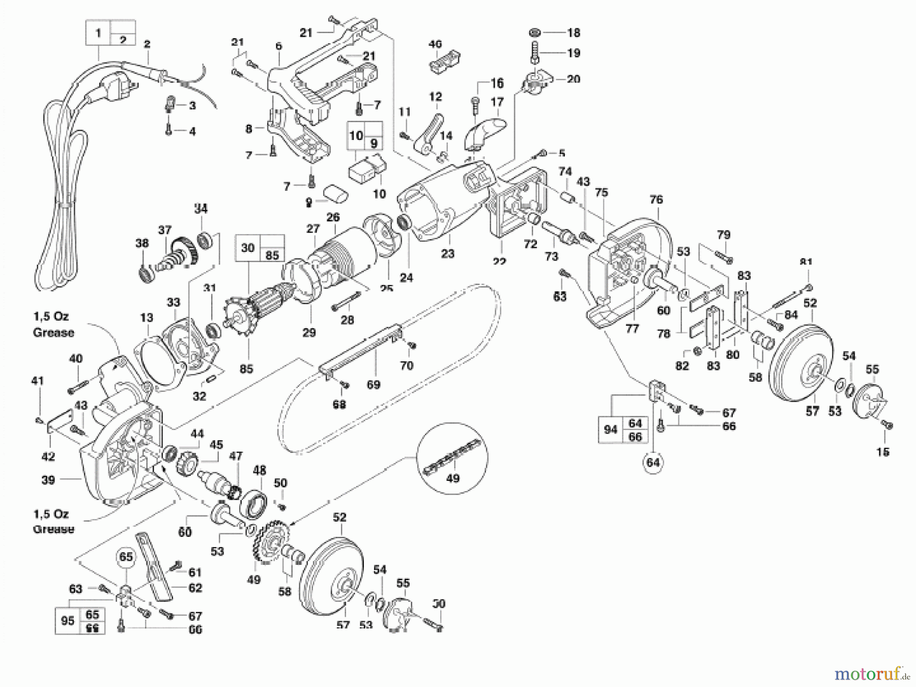  Milwaukee Kabelgeführte Geräte Andere ältere Geräte Diverse HBS120E BANDSAEGE