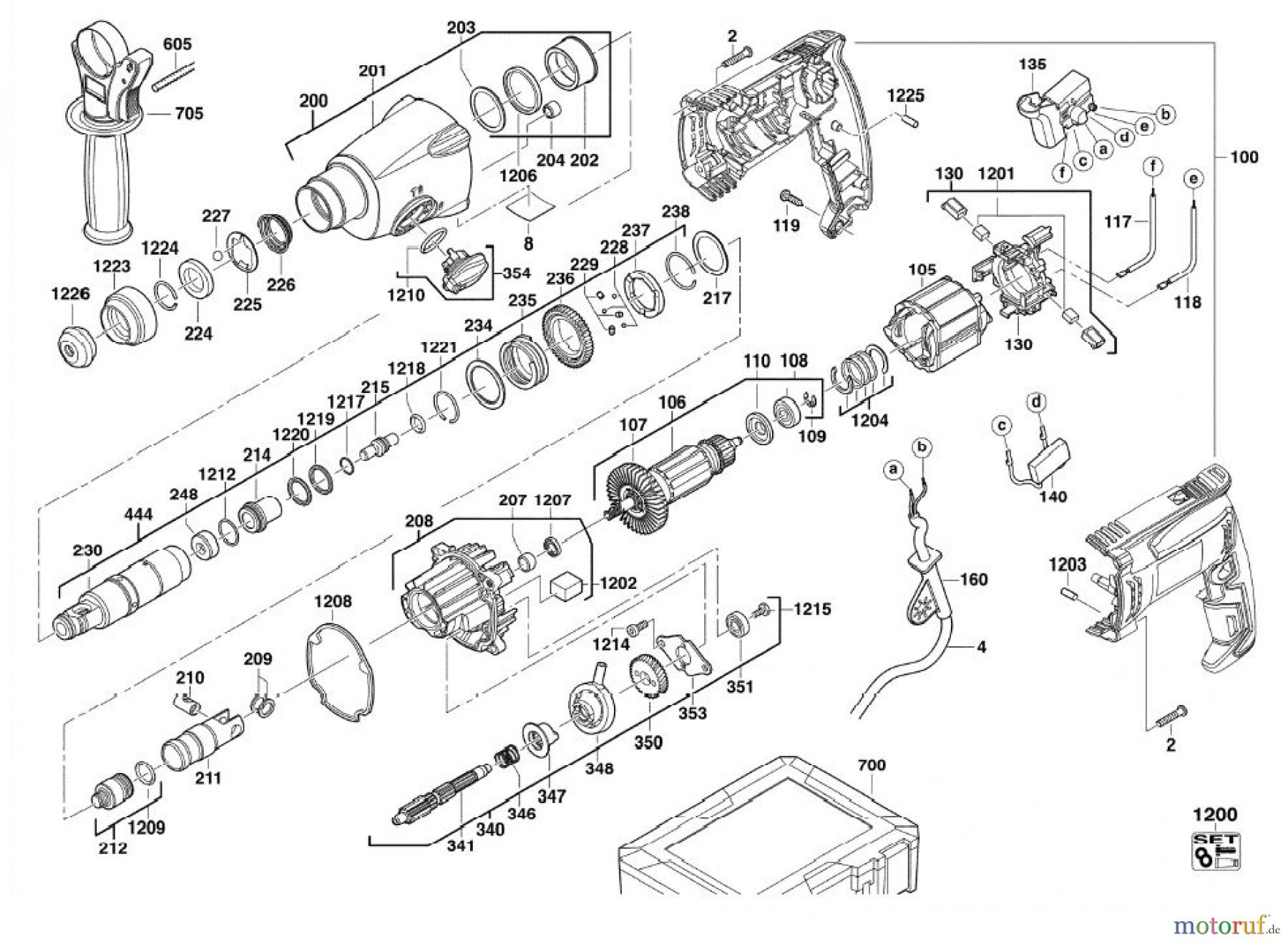 AEG Powertools Bohren und Schrauben BOHR- & KOMBIHÄMMER BH 24 E