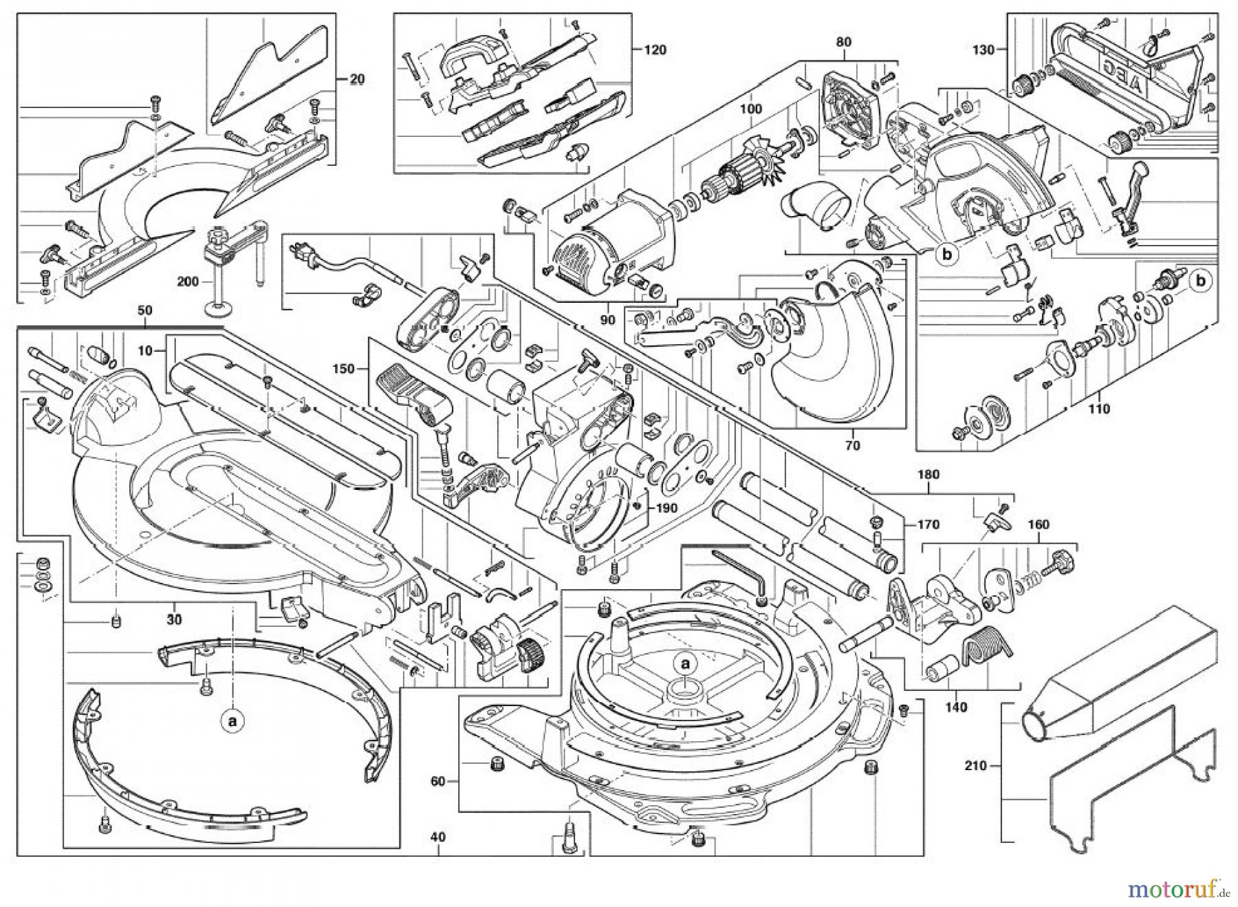  AEG Powertools Holz-Bearbeitung Kapp- und Gehrungssäge PS 305 DG