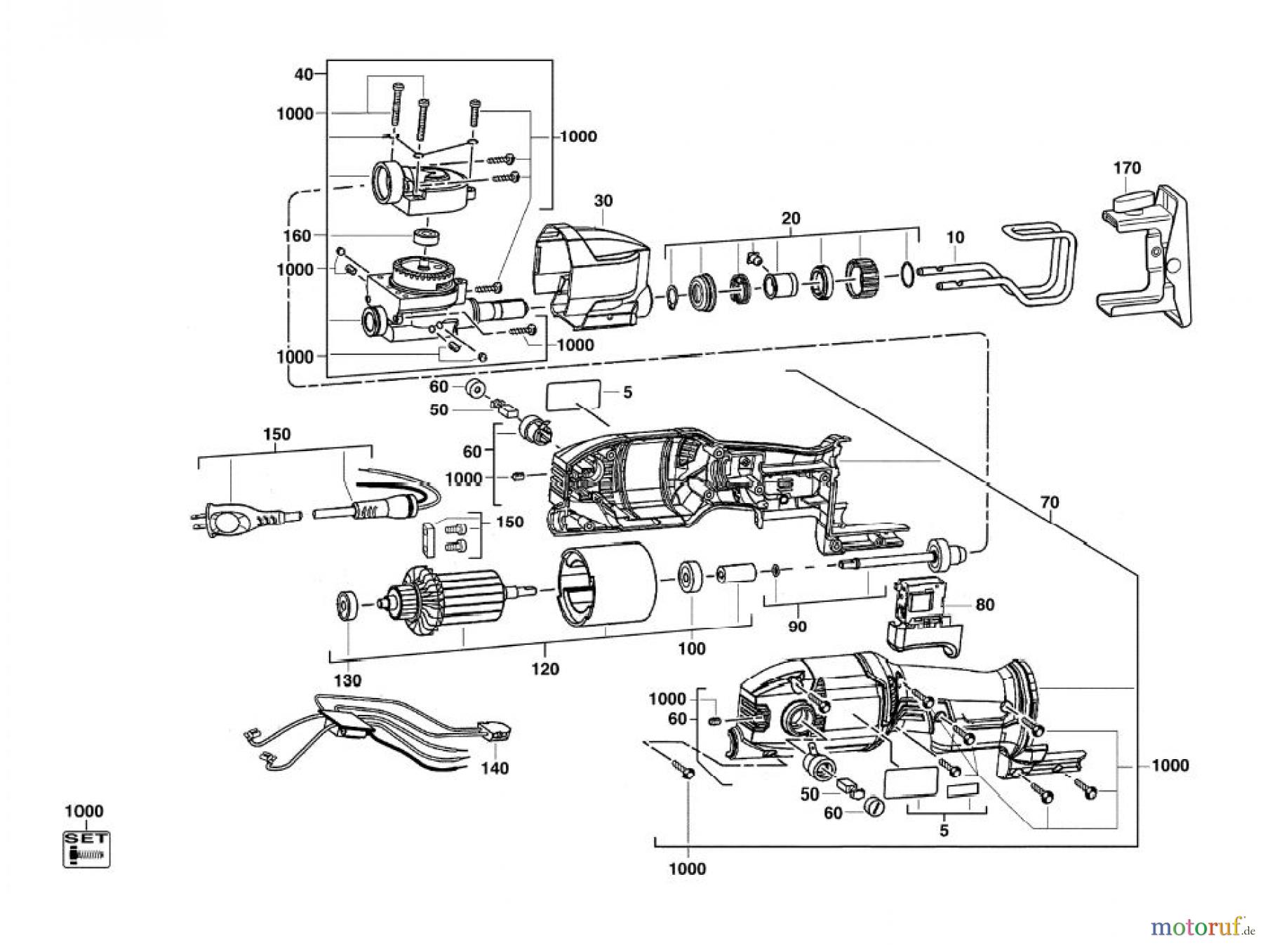  AEG Powertools Holz-Bearbeitung Säbelsägen US 400 XE