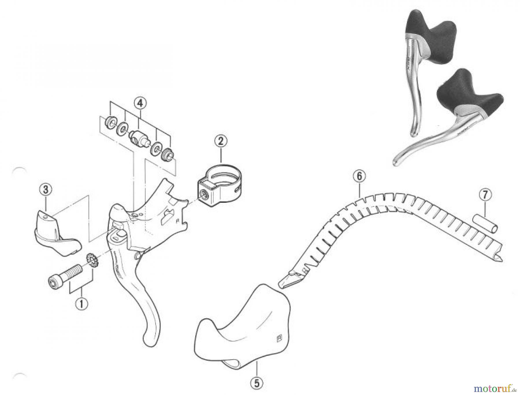 Shimano BL Brake Lever - Bremshebel BL-A410-95