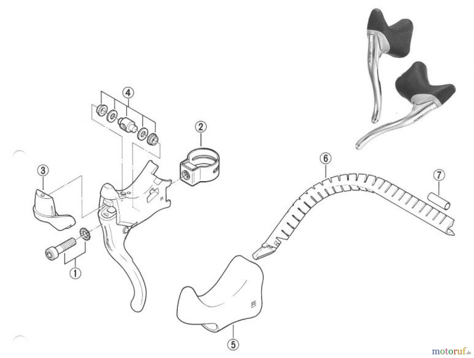 Shimano BL Brake Lever - Bremshebel BL-A410