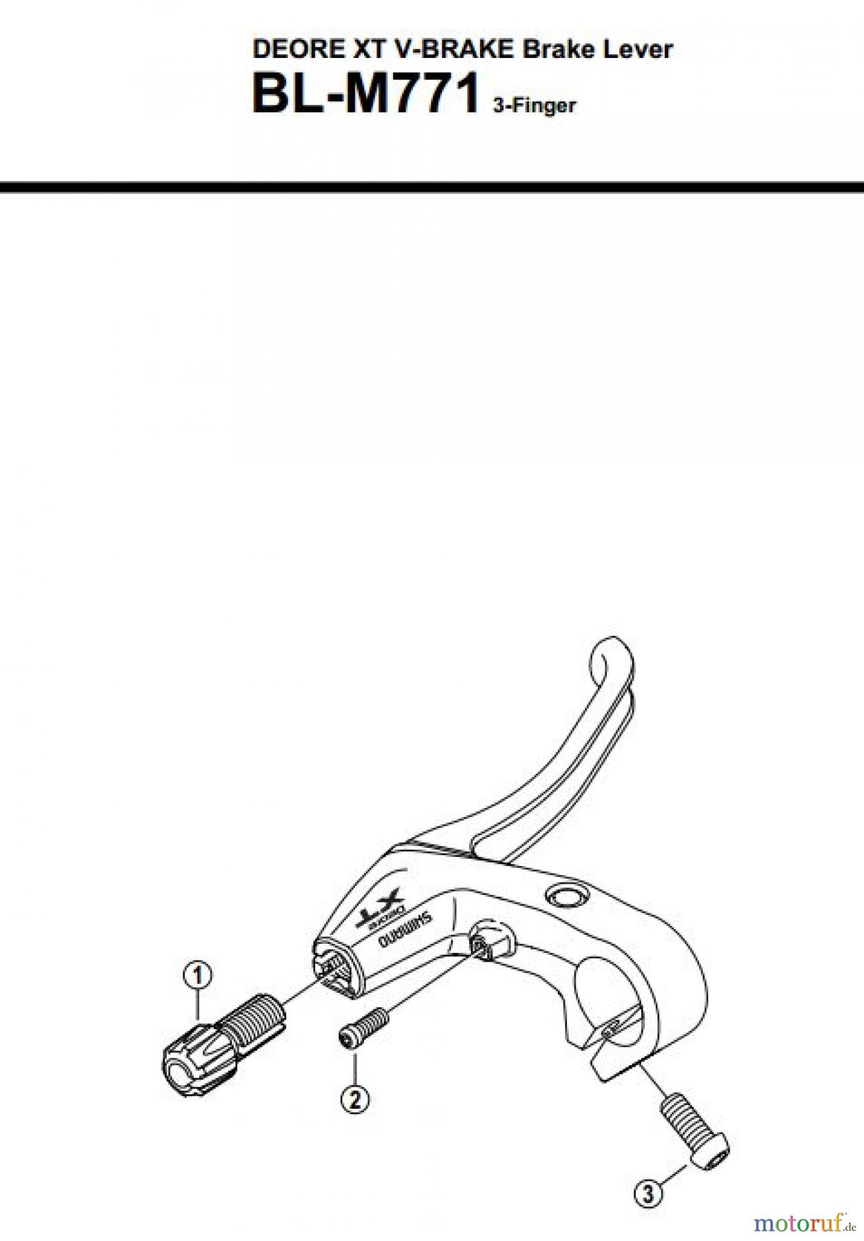 Shimano BL Brake Lever - Bremshebel BL-M771-2688