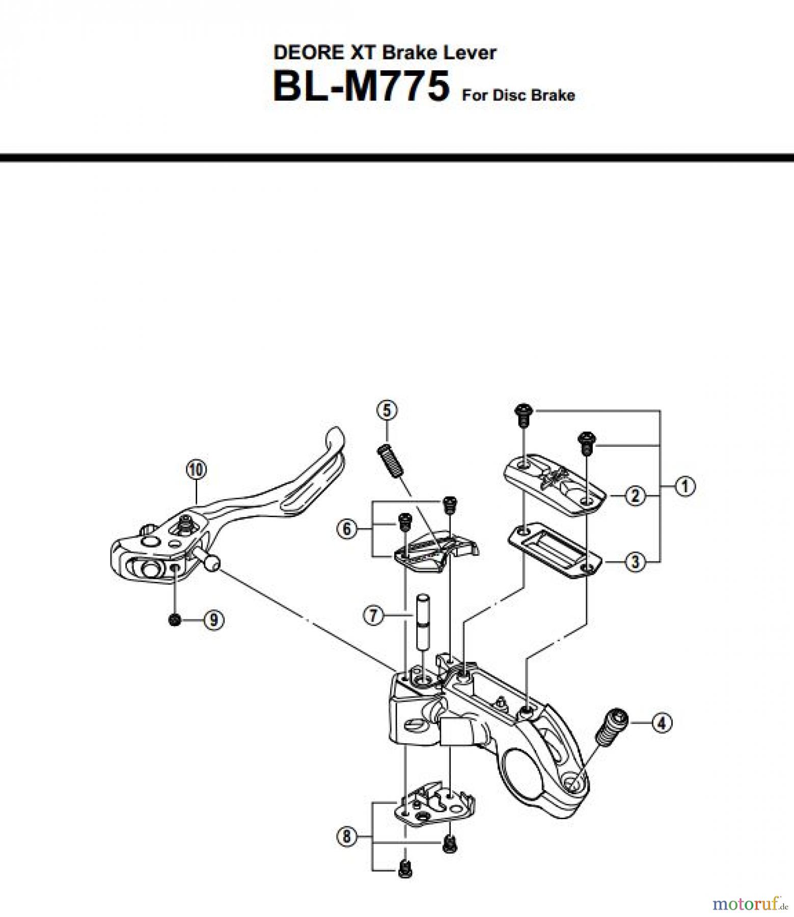 Shimano BL Brake Lever - Bremshebel BL-M775-2689
