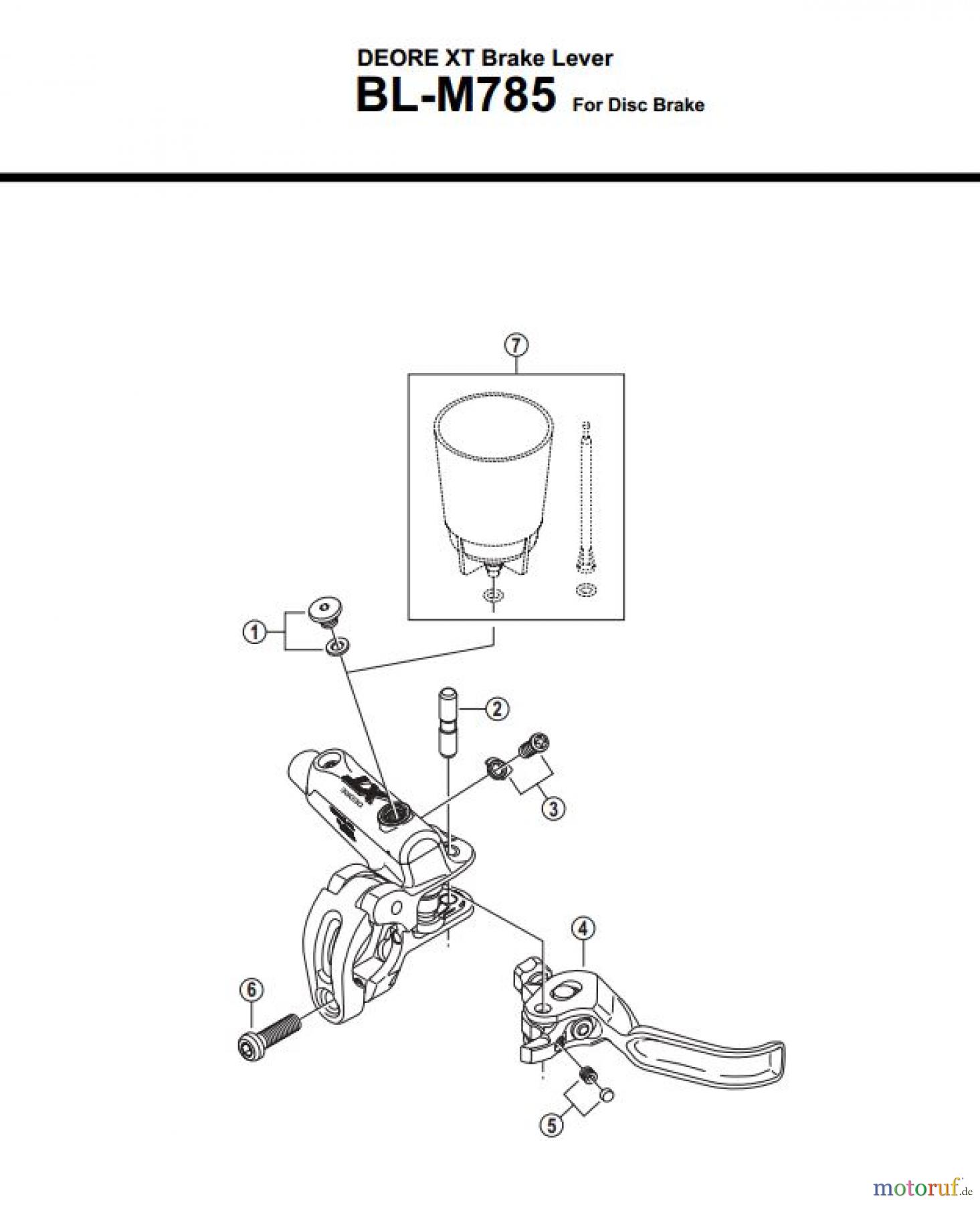 Shimano BL Brake Lever - Bremshebel BL-M785-3158