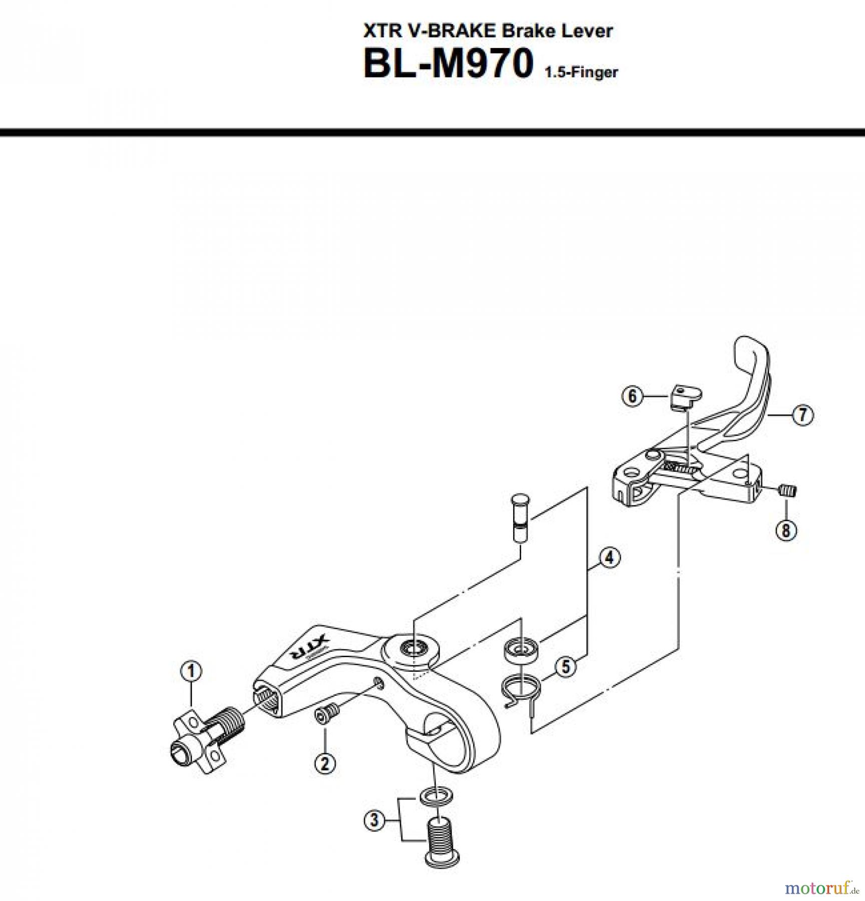 Shimano BL Brake Lever - Bremshebel BL-M970