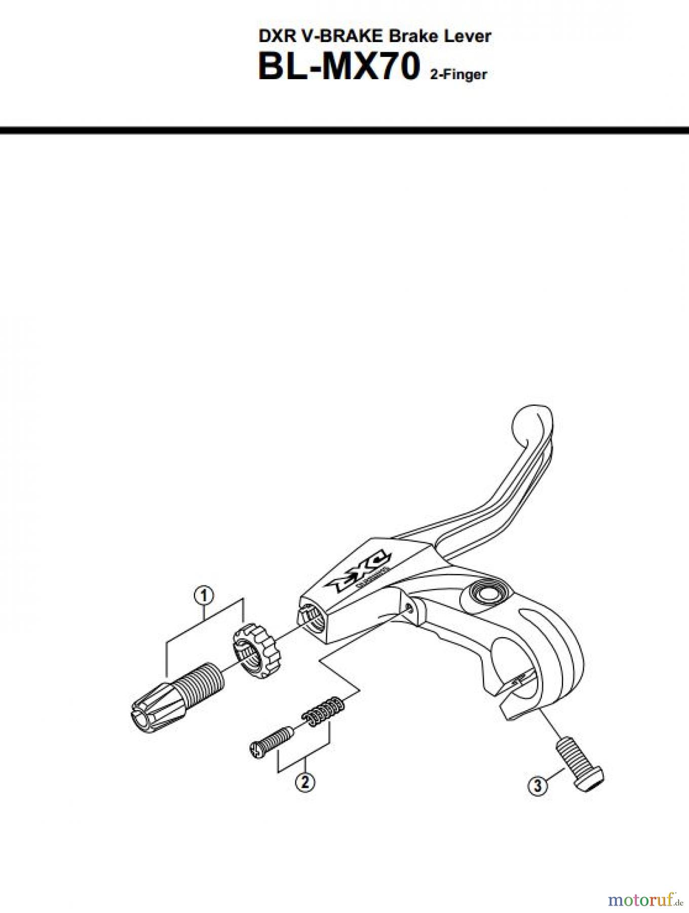 Shimano BL Brake Lever - Bremshebel BL-MX70-2660
