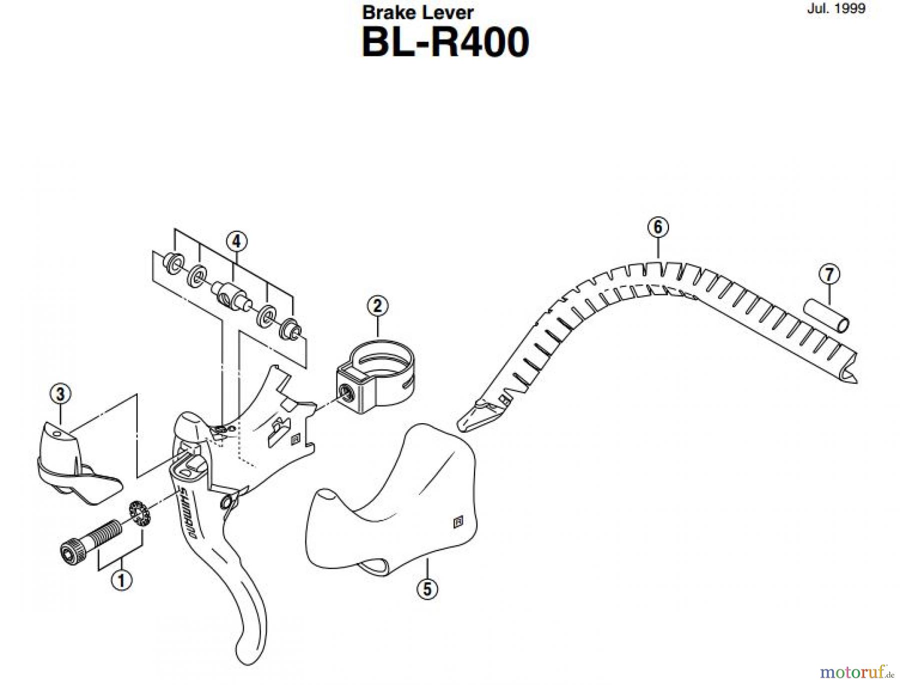 Shimano BL Brake Lever - Bremshebel BL-R400-EV