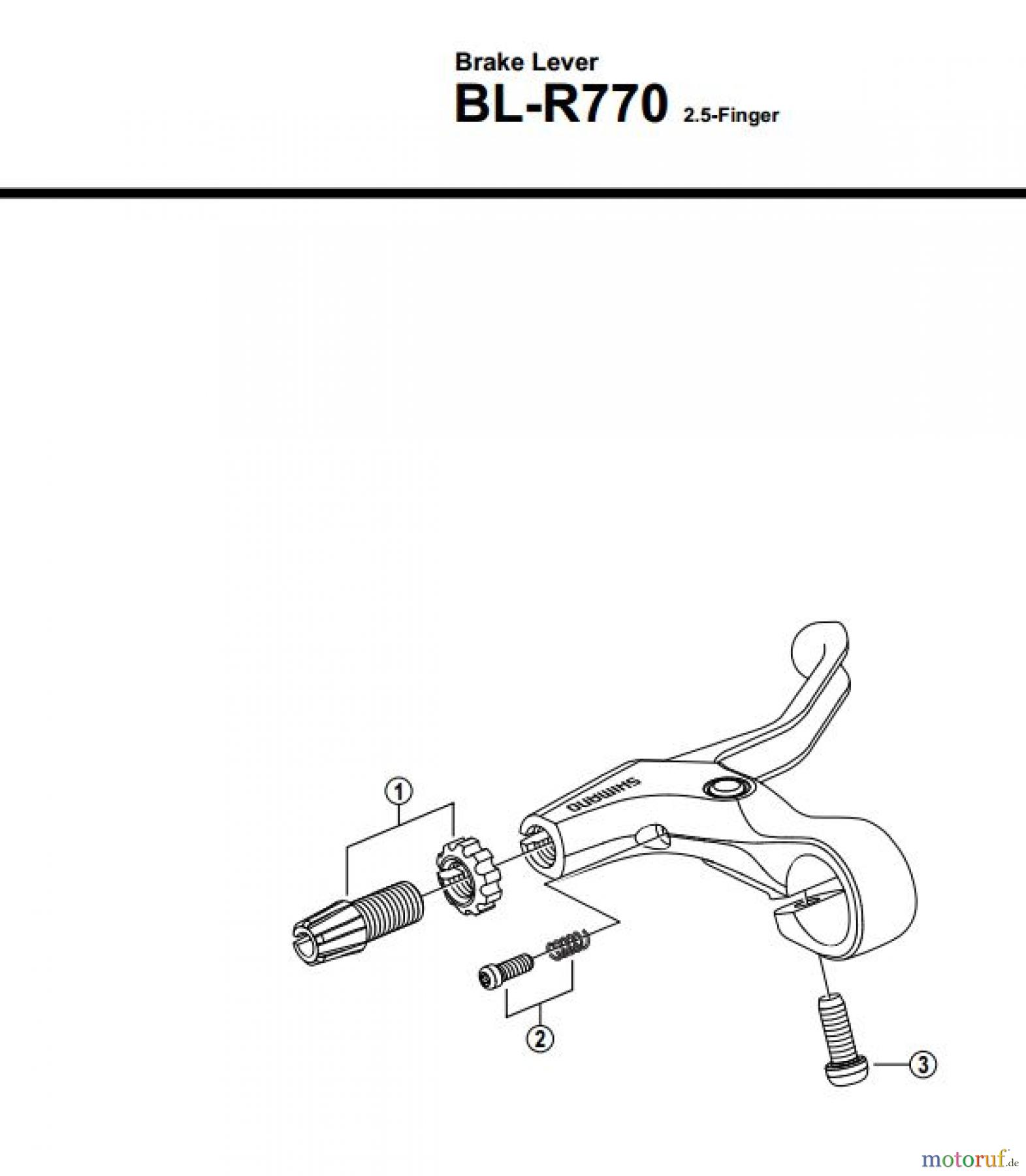 Shimano BL Brake Lever - Bremshebel BL-R770