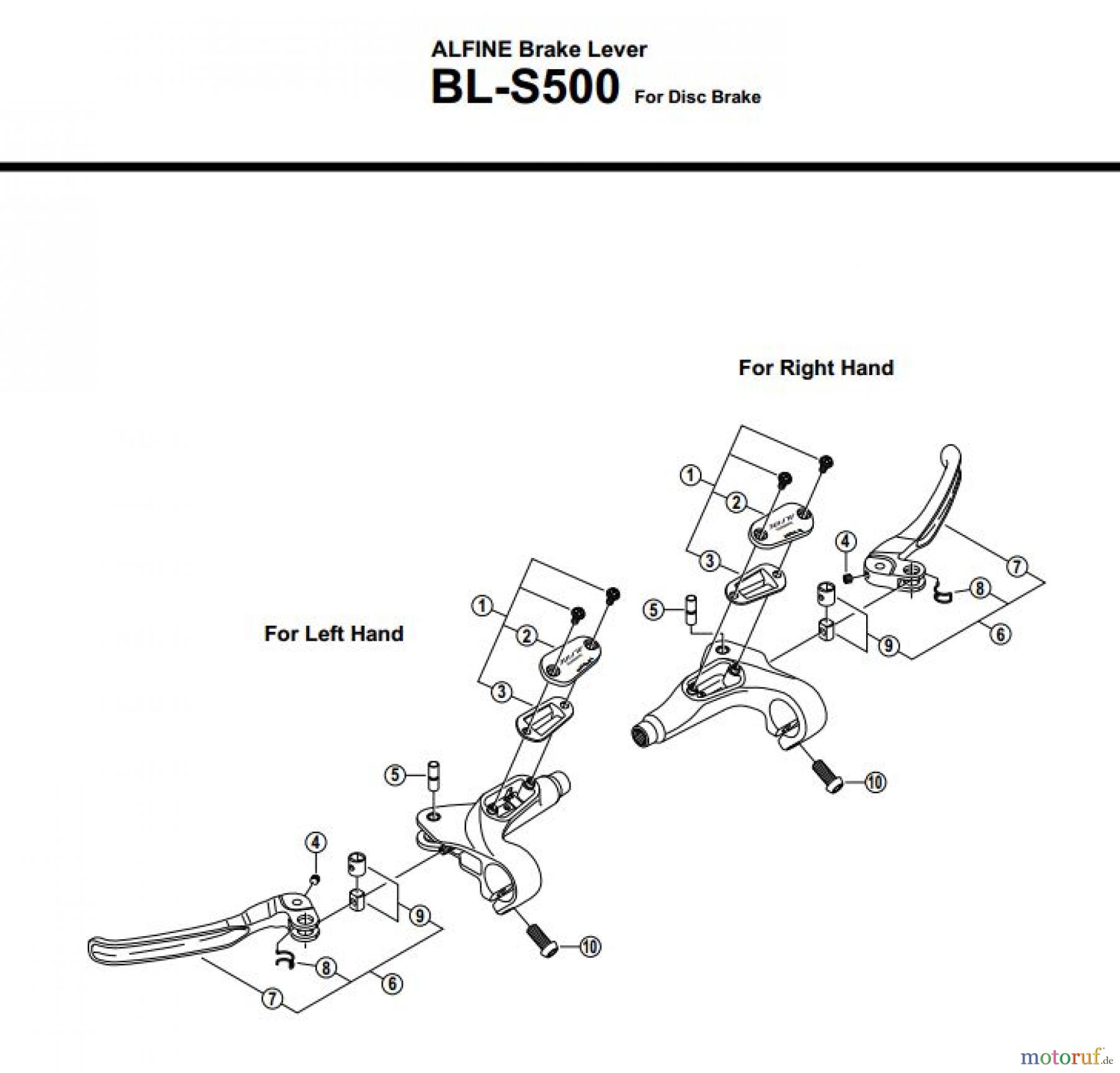 Shimano BL Brake Lever - Bremshebel BL-S500
