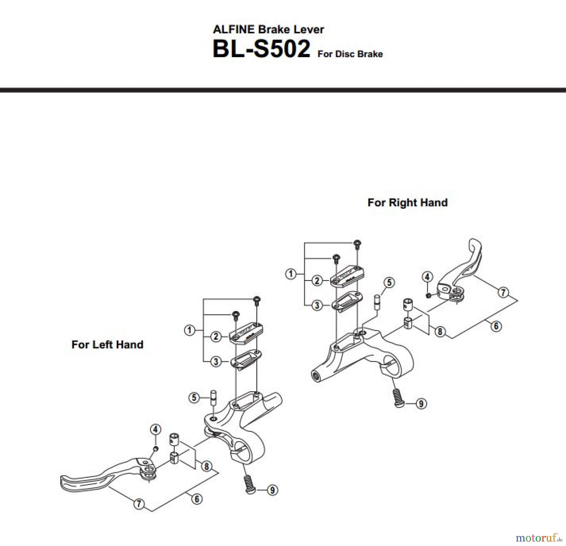 Shimano BL Brake Lever - Bremshebel BL-S502