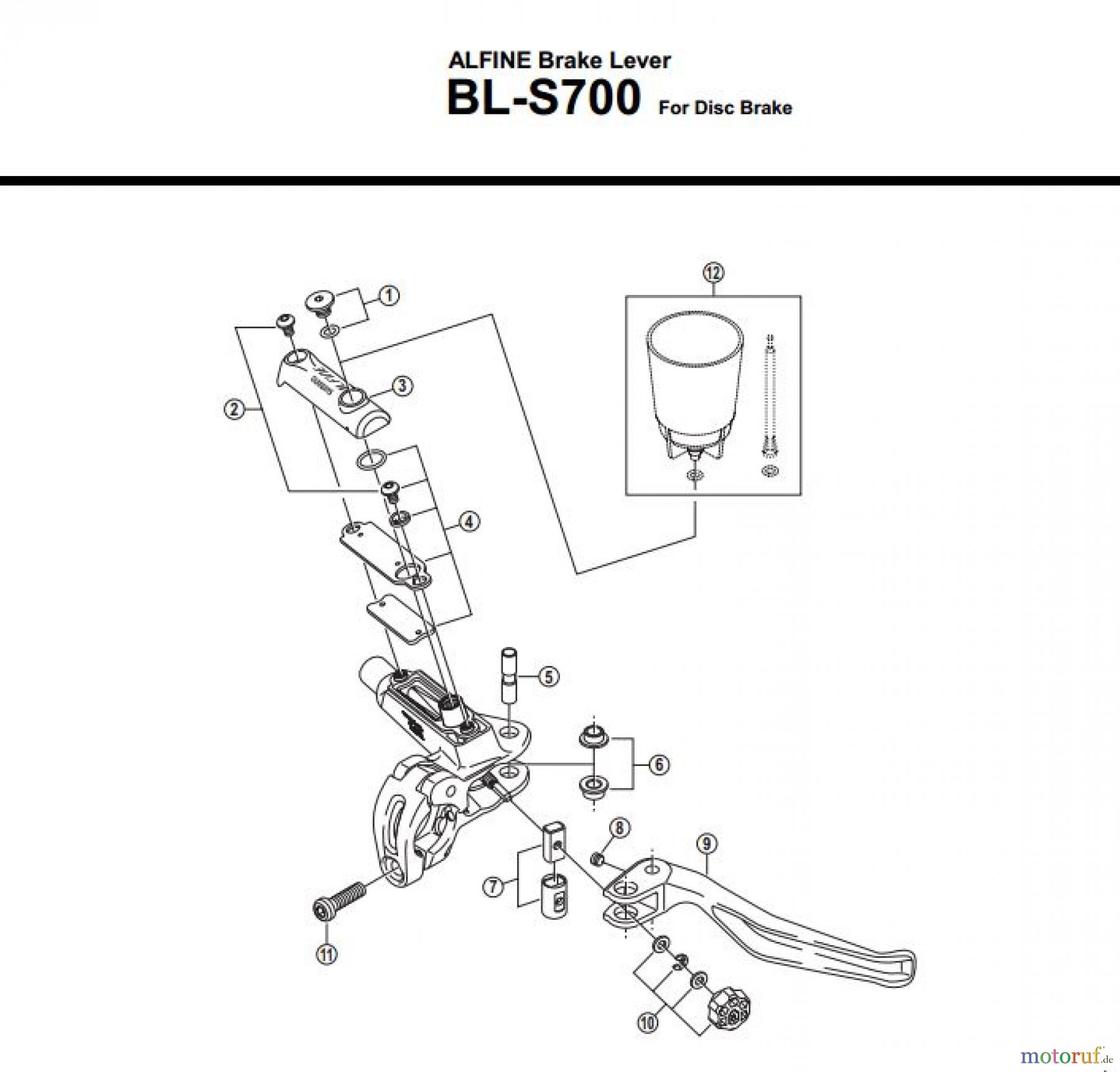 Shimano BL Brake Lever - Bremshebel BL-S700-3274A