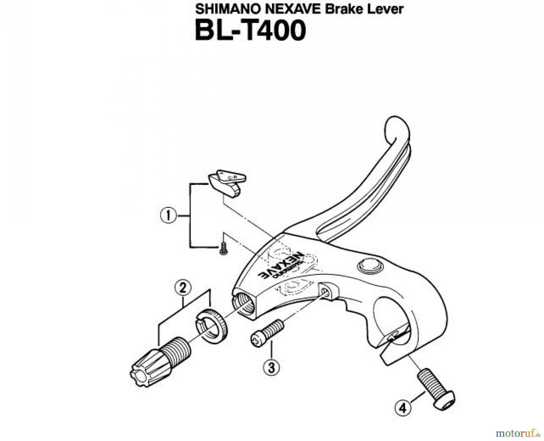 Shimano BL Brake Lever - Bremshebel BL-T400