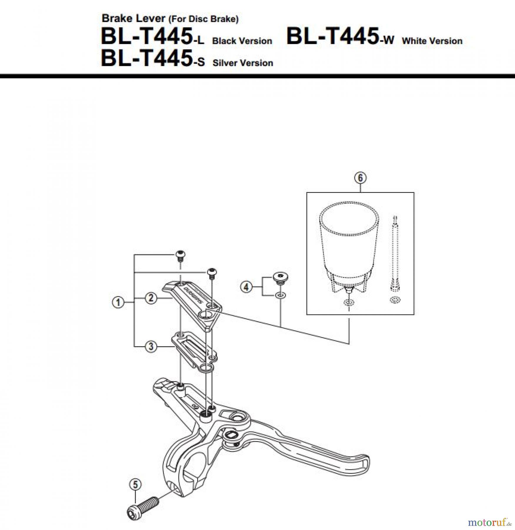 Shimano BL Brake Lever - Bremshebel BL-T445-3228