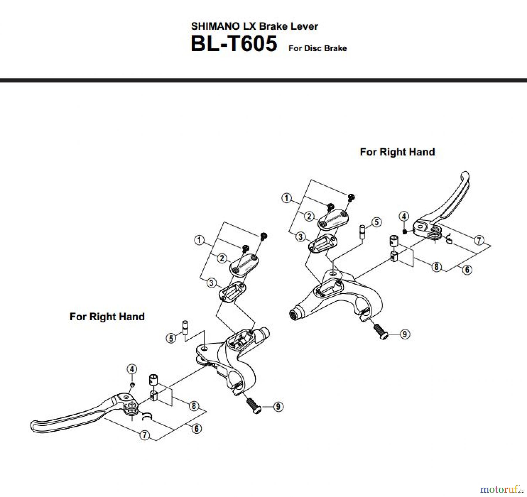 Shimano BL Brake Lever - Bremshebel BL-T605-2865