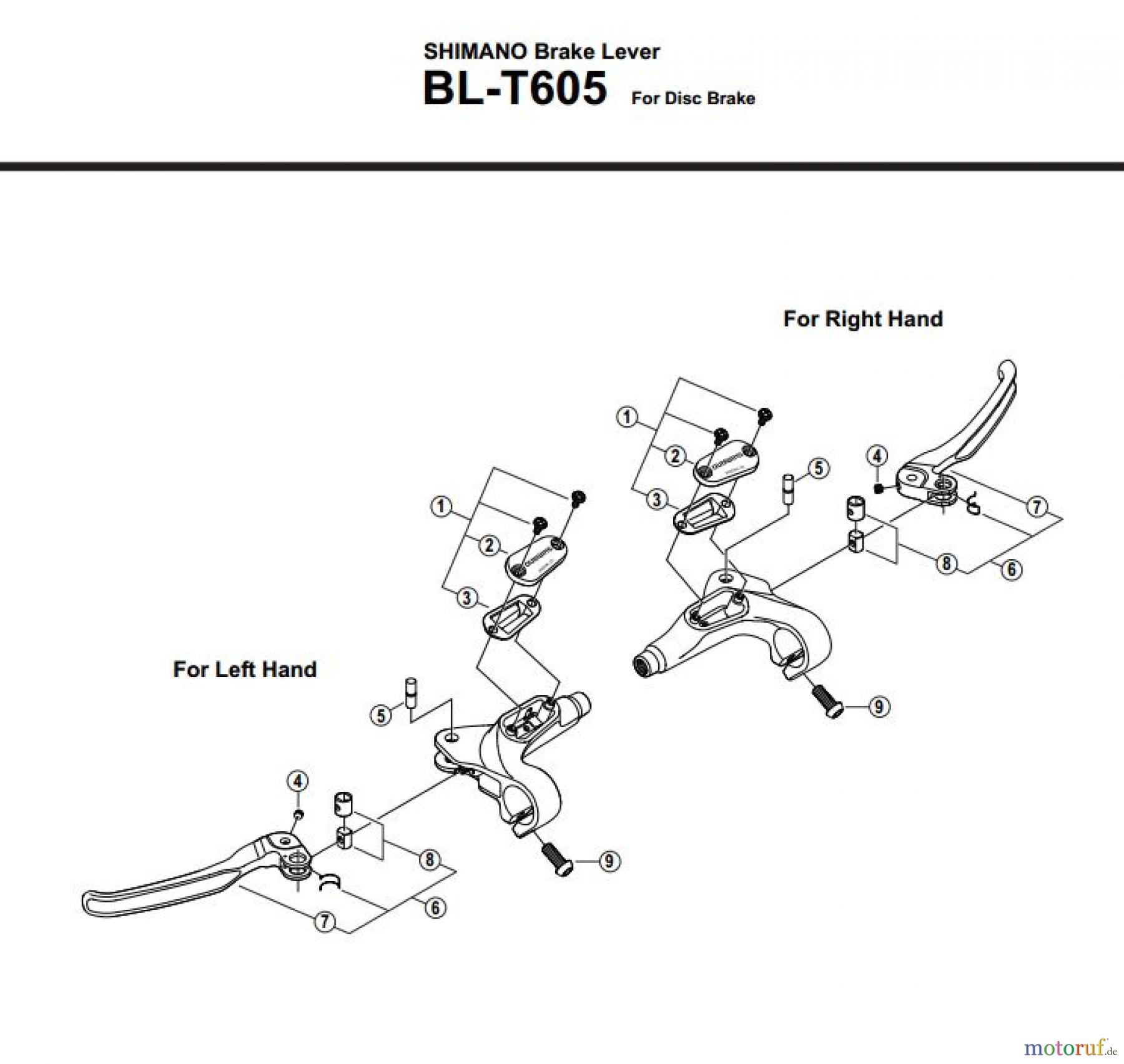 Shimano BL Brake Lever - Bremshebel BL-T605-2865A