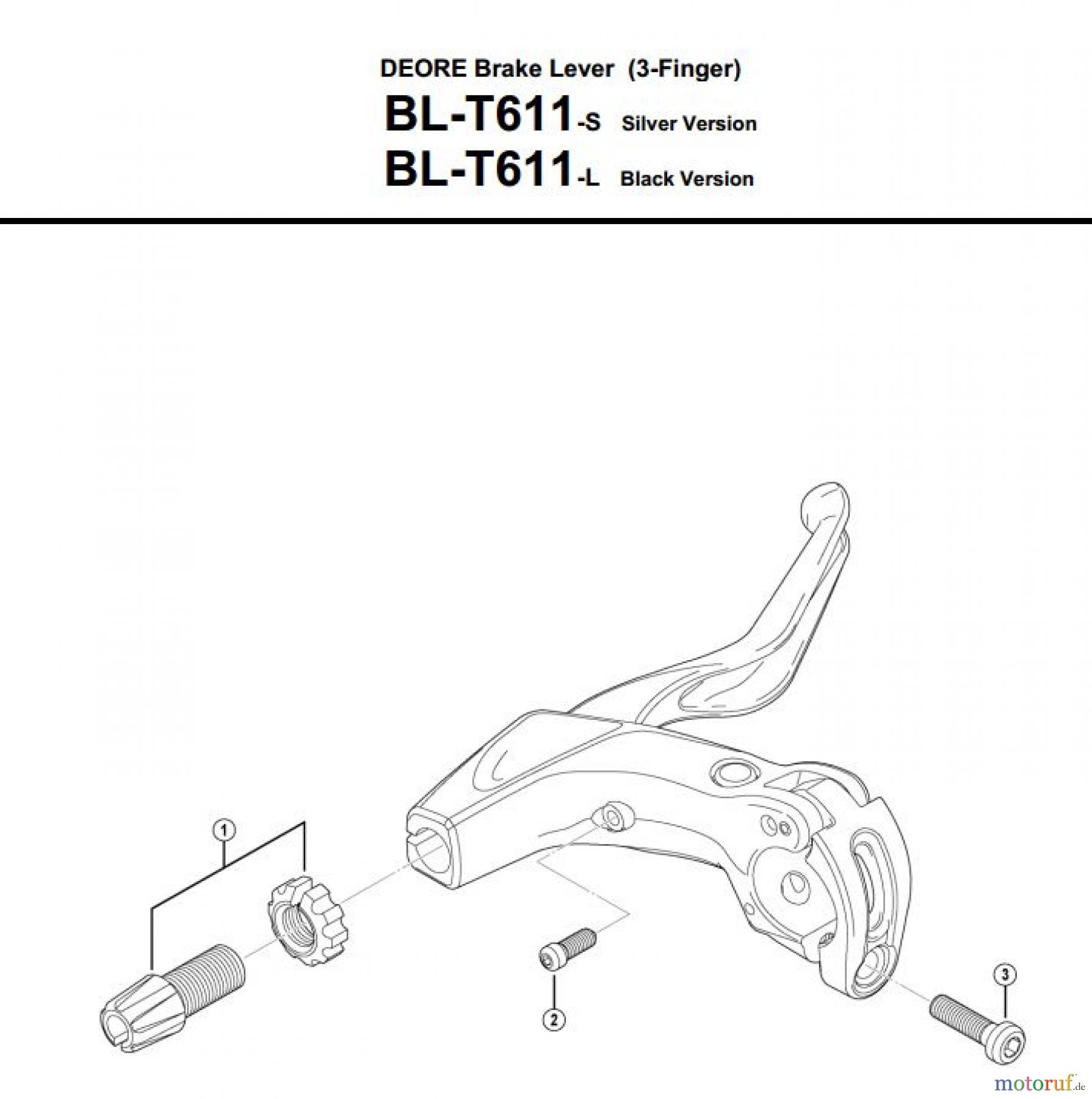 Shimano BL Brake Lever - Bremshebel BL-T611-3498