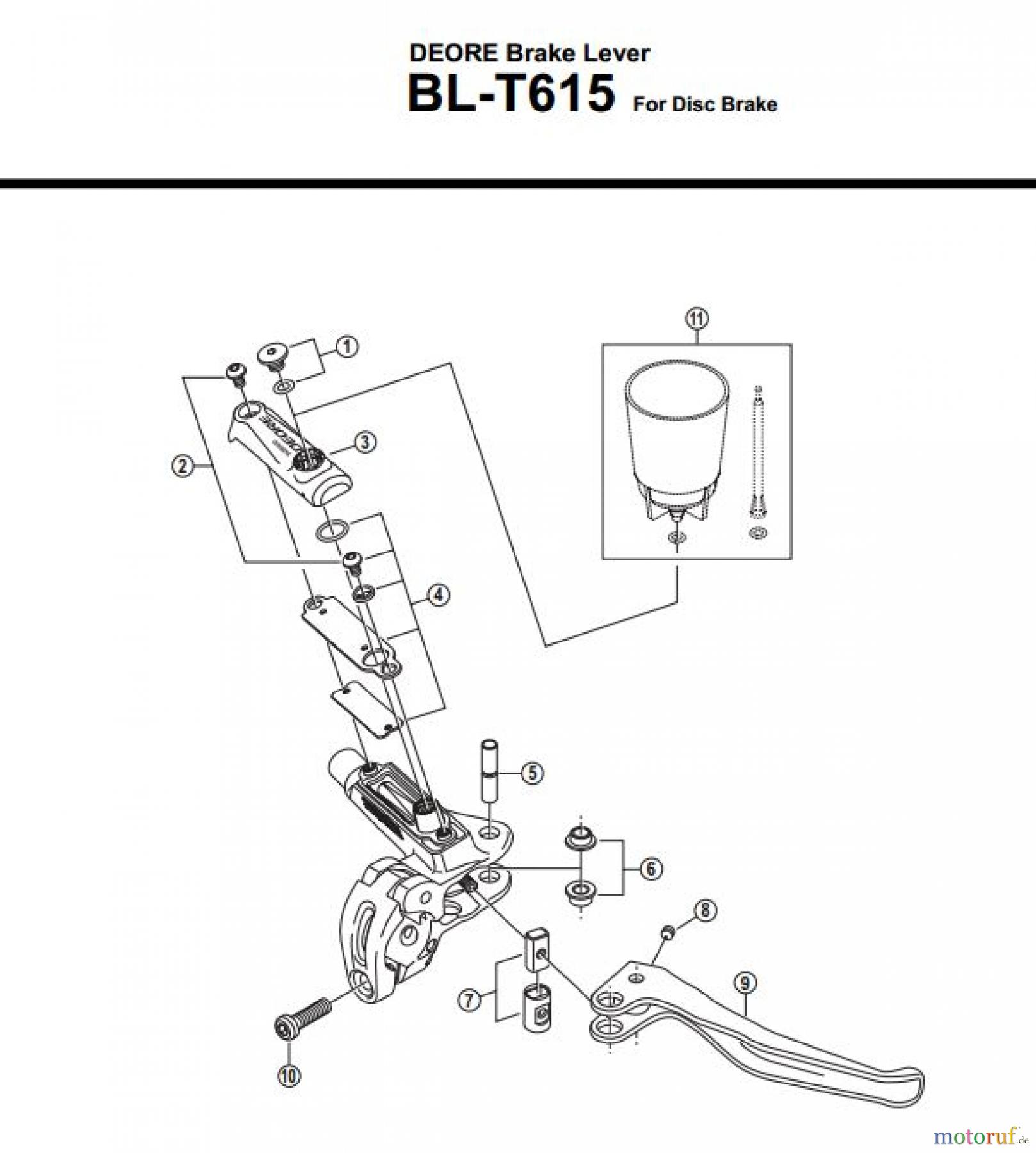 Shimano BL Brake Lever - Bremshebel BL-T615-3499