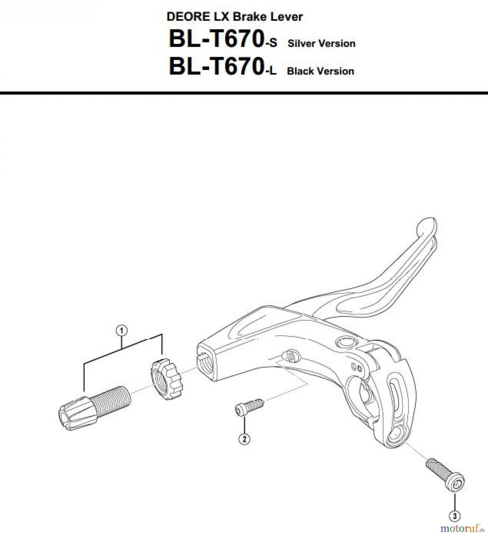 Shimano BL Brake Lever - Bremshebel BL-T670-3305