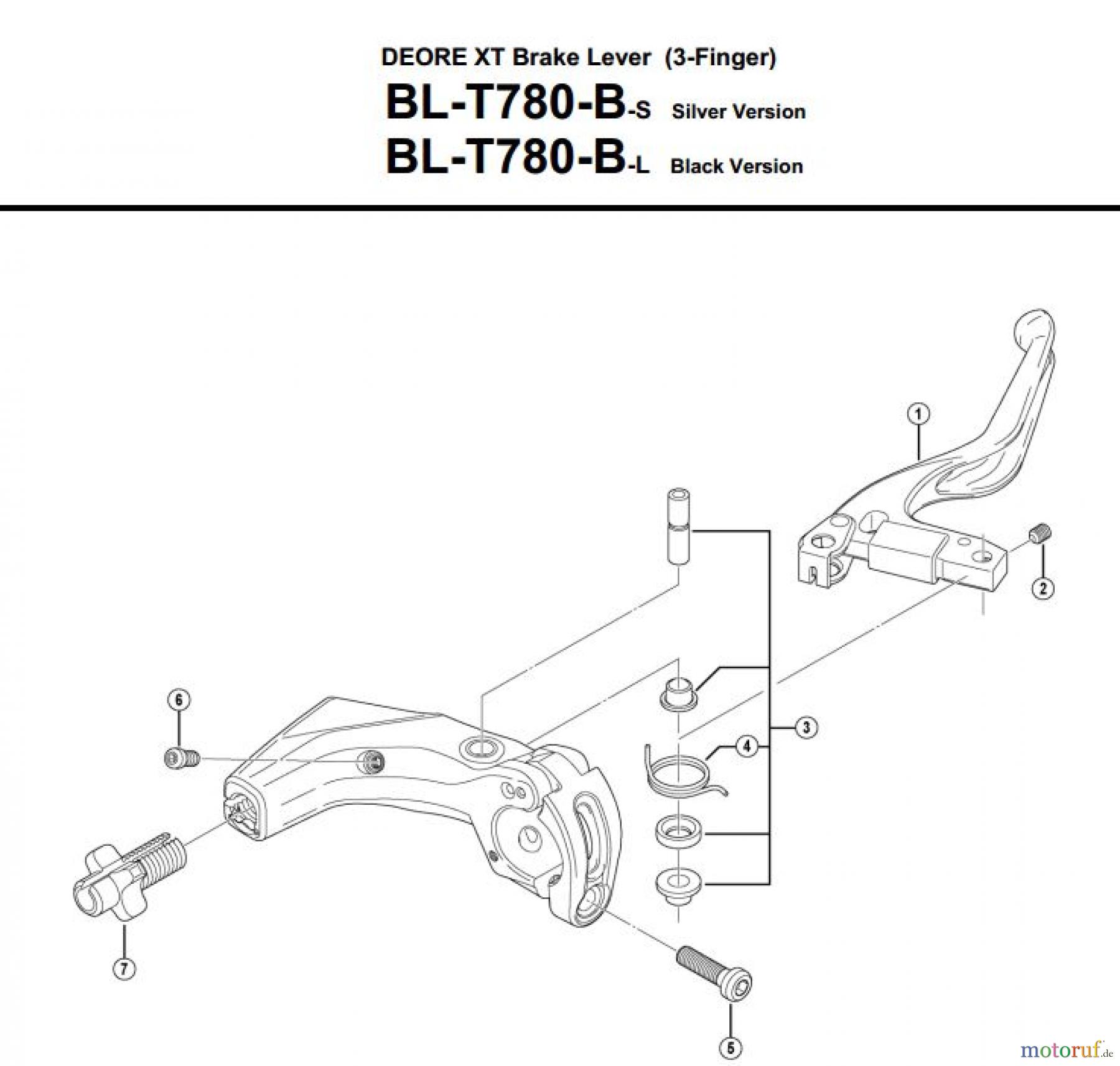 Shimano BL Brake Lever - Bremshebel BL-T780-B_3528