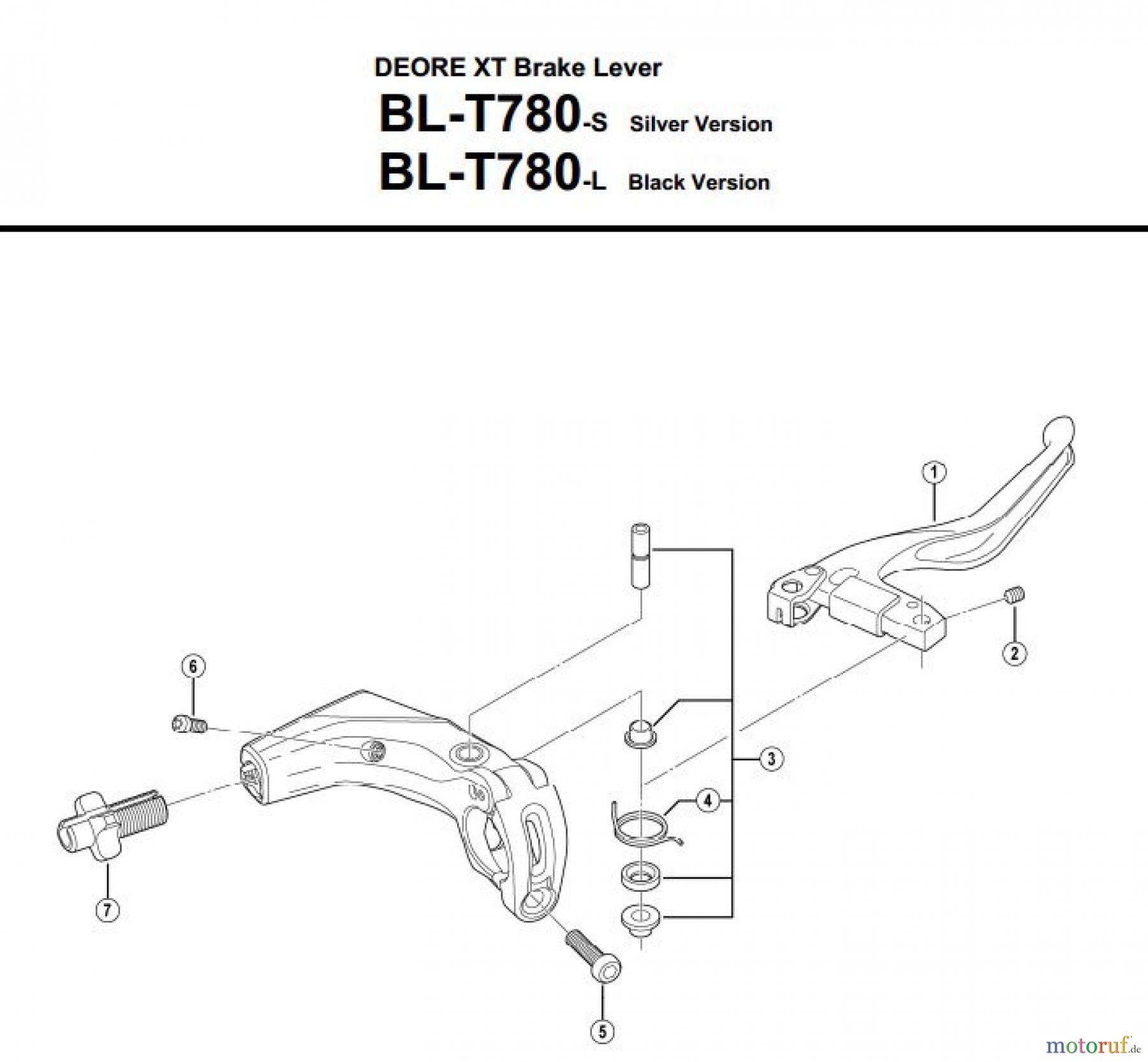 Shimano BL Brake Lever - Bremshebel BL-T780_3159