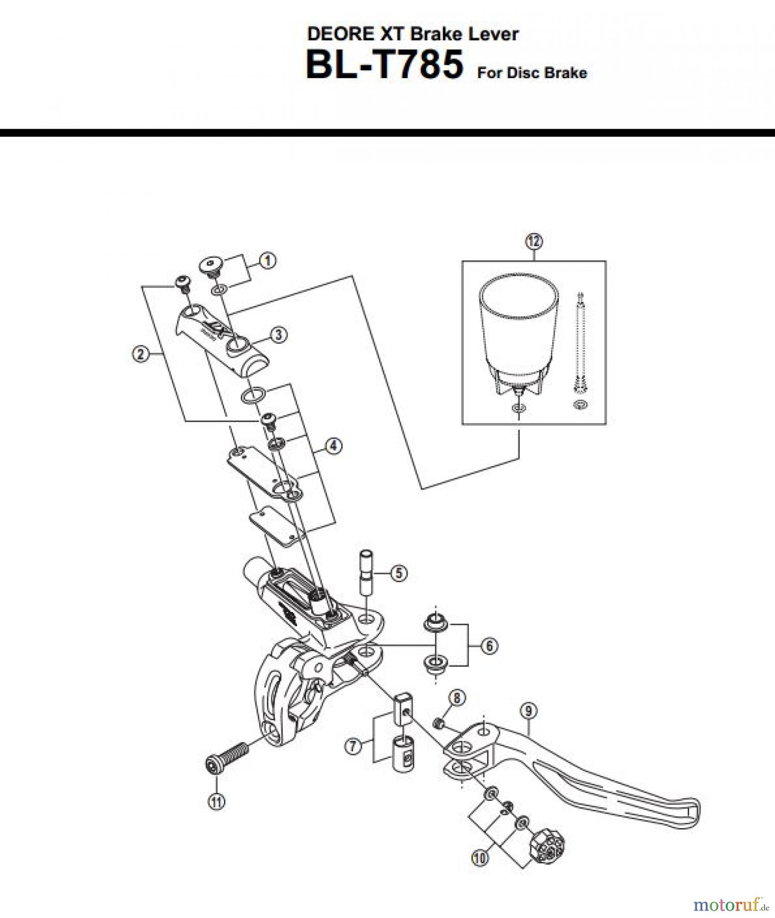 Shimano BL Brake Lever - Bremshebel BL-T785-3160A