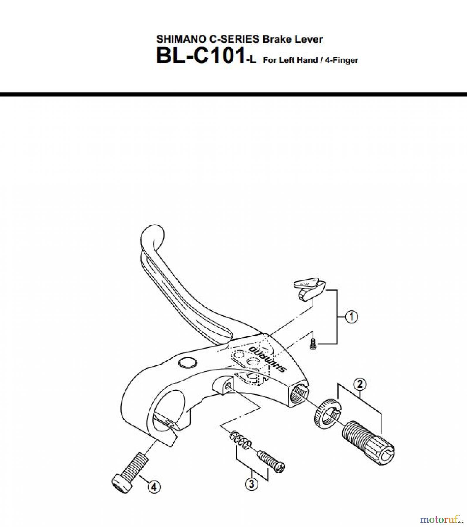 Shimano BL Brake Lever - Bremshebel BLC101-L