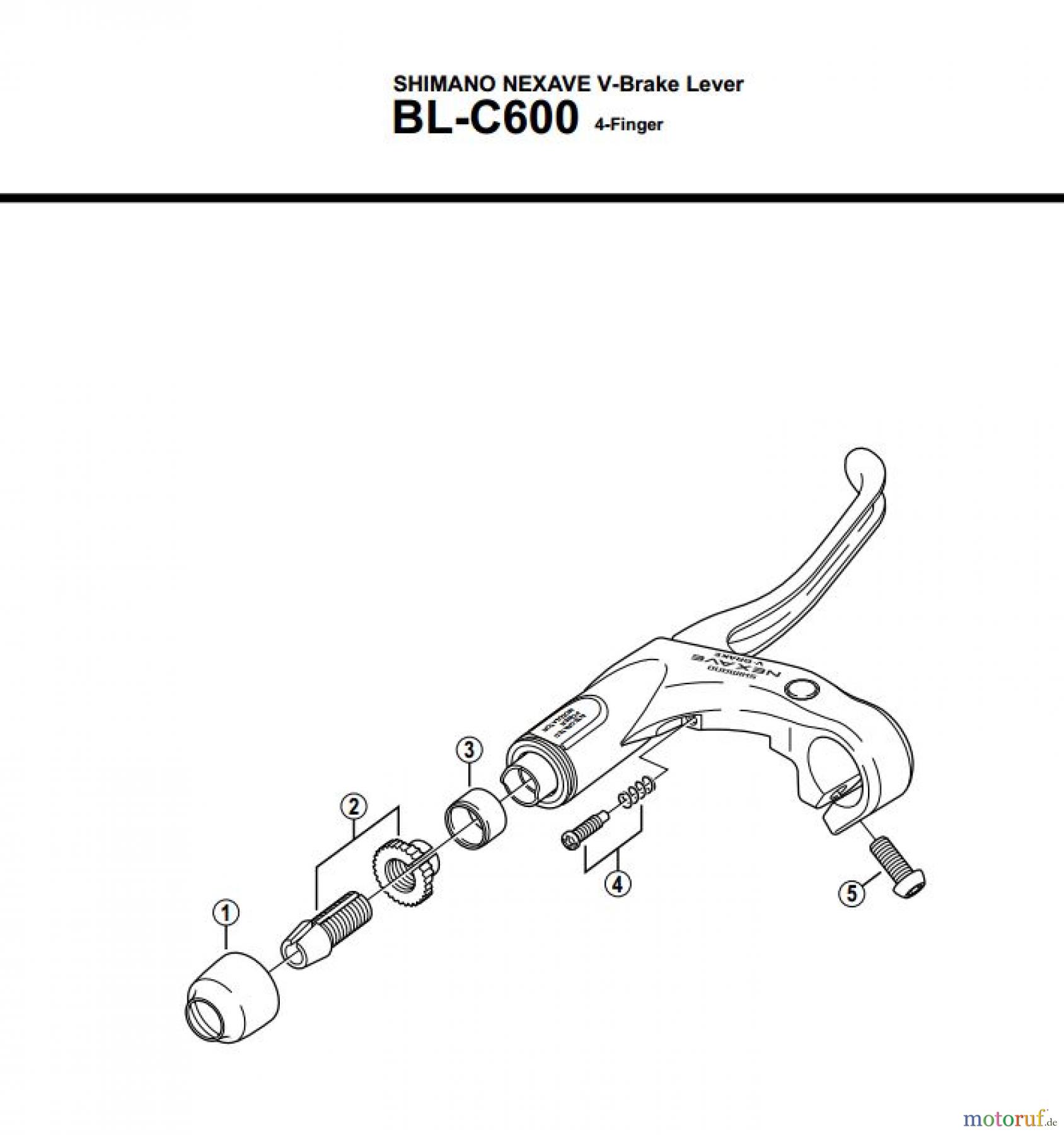 Shimano BL Brake Lever - Bremshebel BLC600
