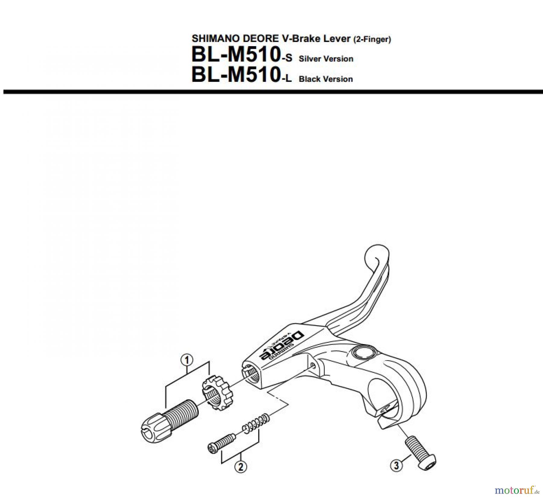 Shimano BL Brake Lever - Bremshebel BLM510