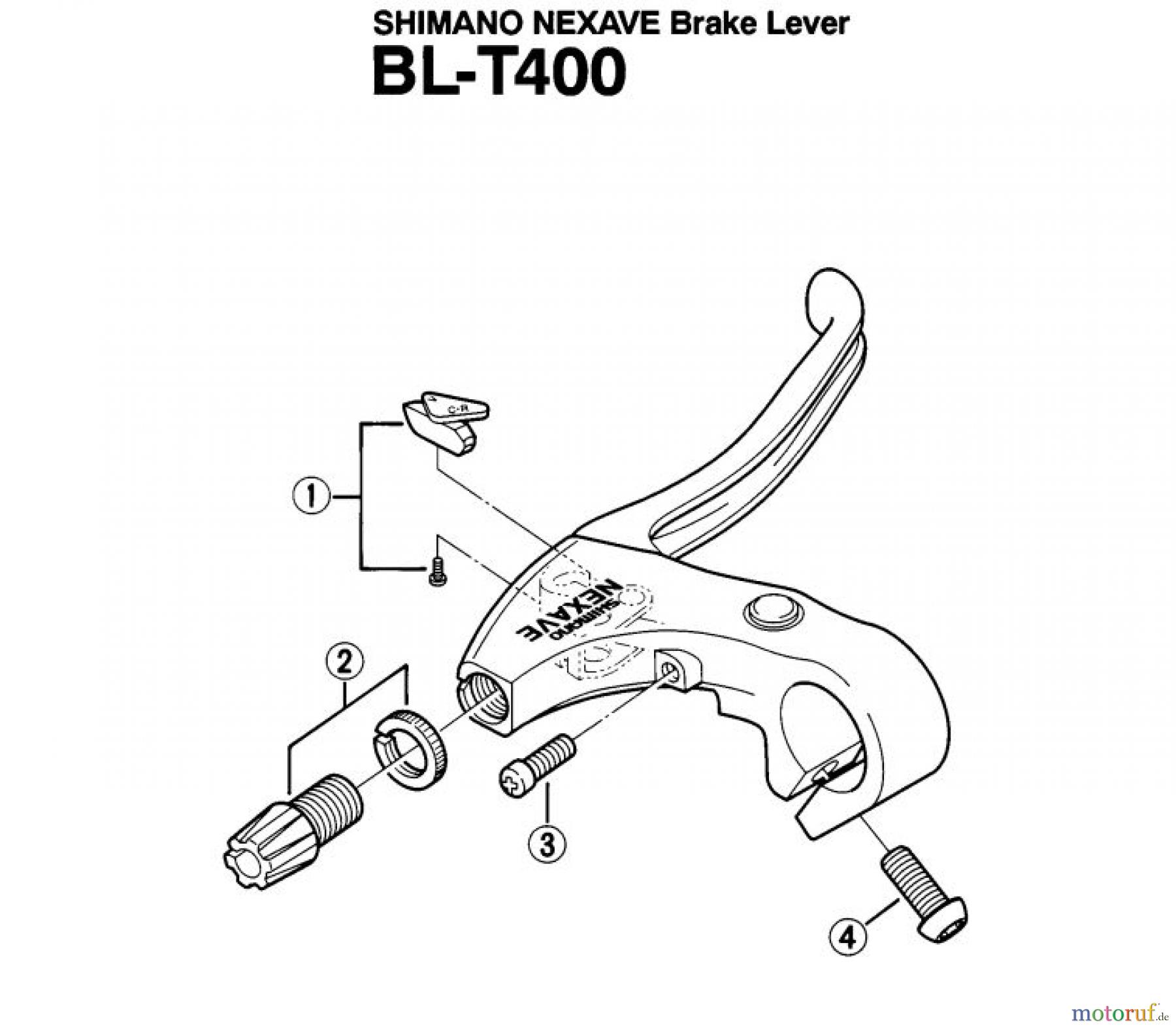 Shimano BL Brake Lever - Bremshebel BLT400