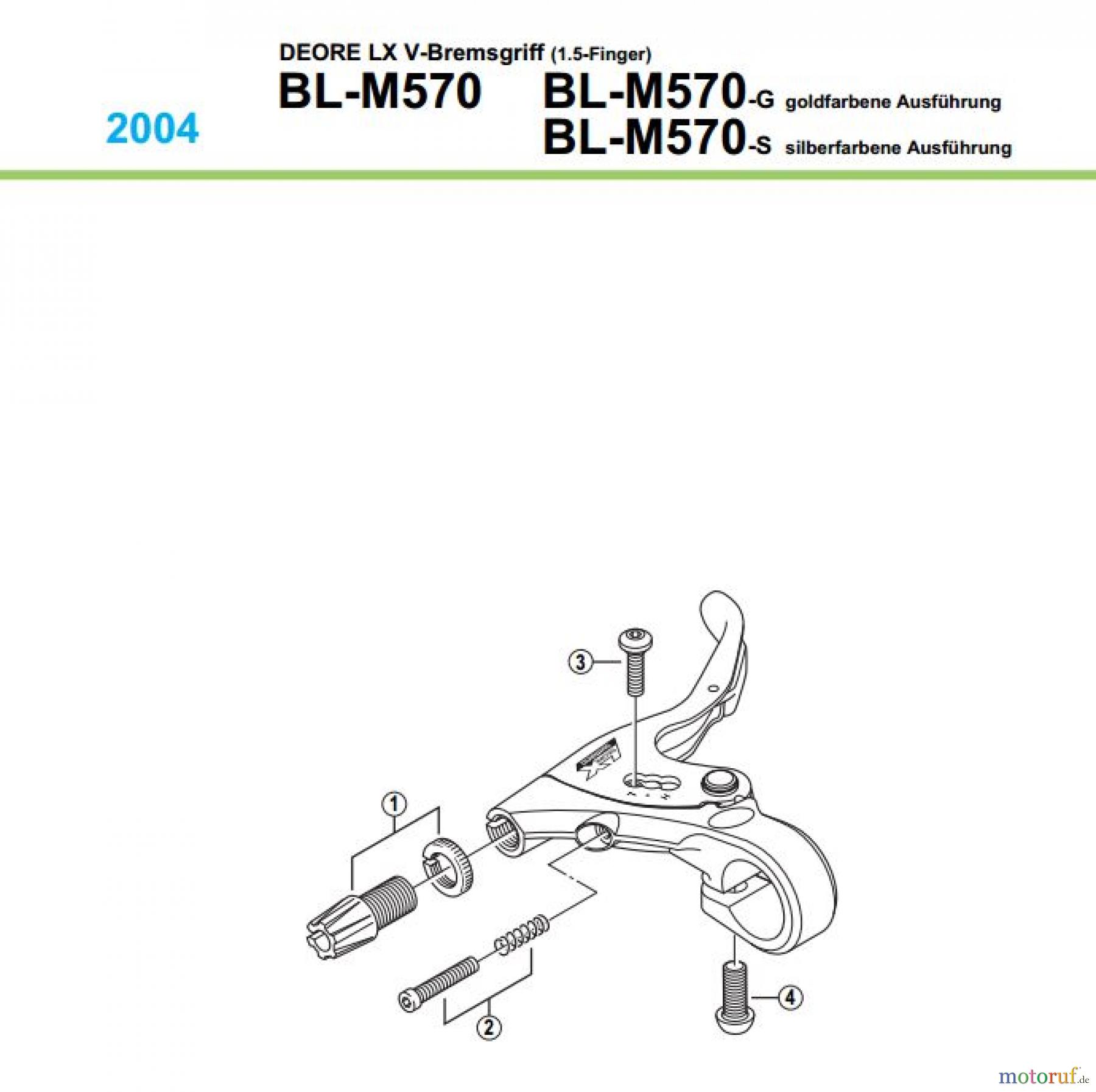 Shimano BL Brake Lever - Bremshebel BL_M570_04