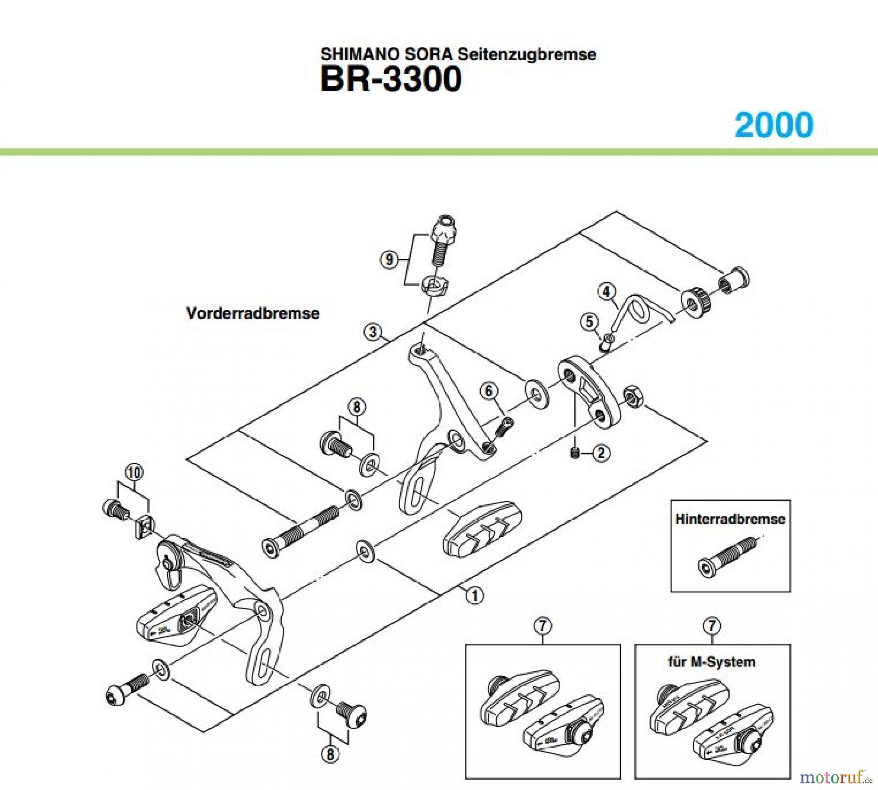 Shimano BR Brake - Bremse BR-3300