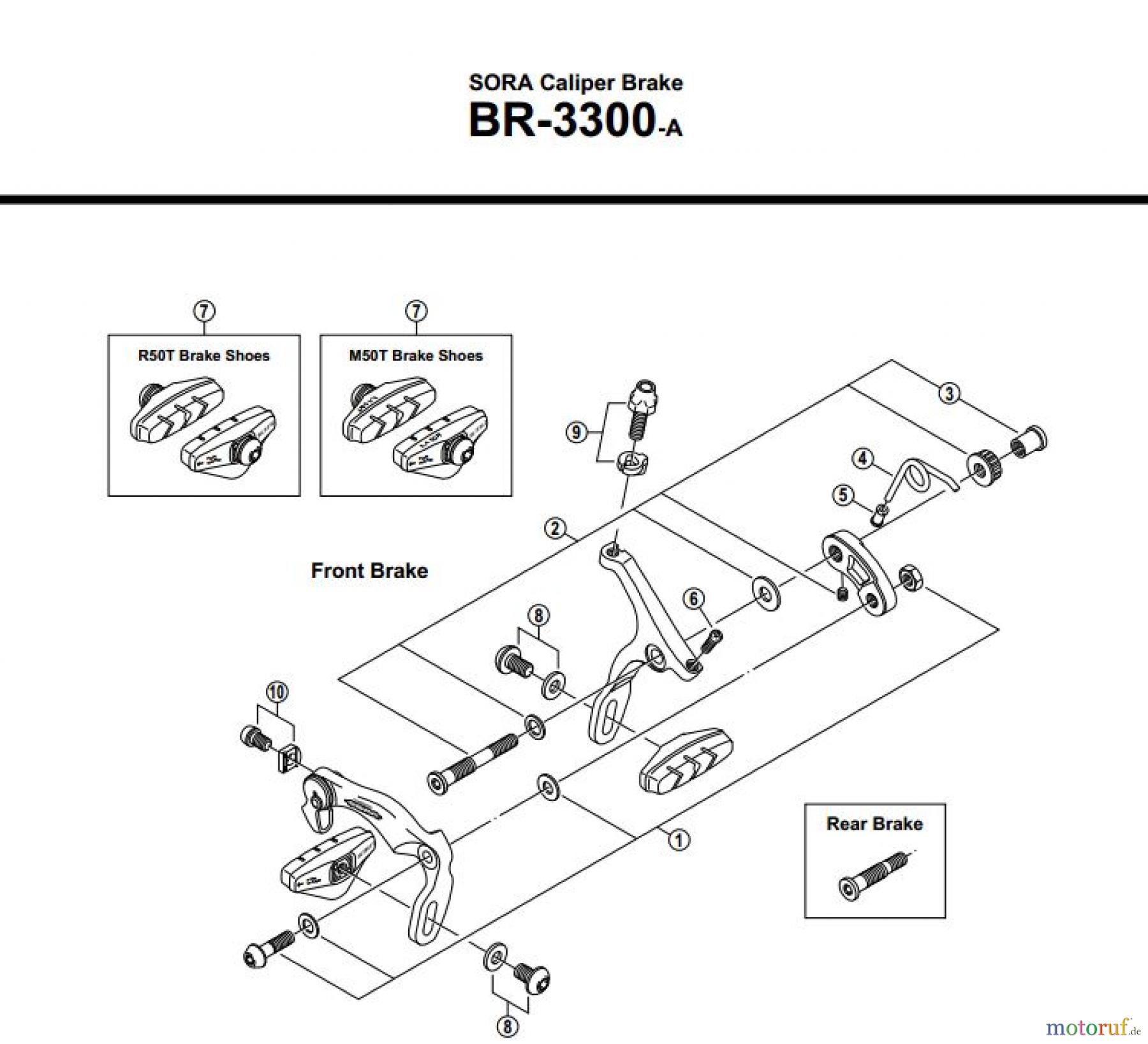 Shimano BR Brake - Bremse BR-3300-A-2543