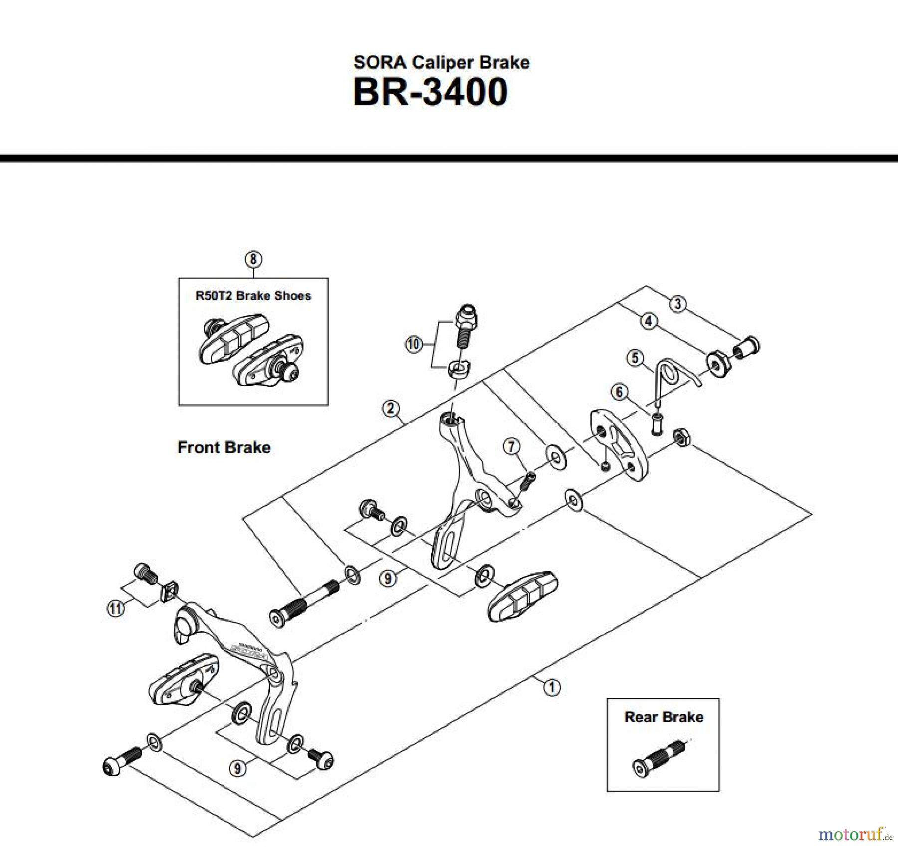 Shimano BR Brake - Bremse BR-3400