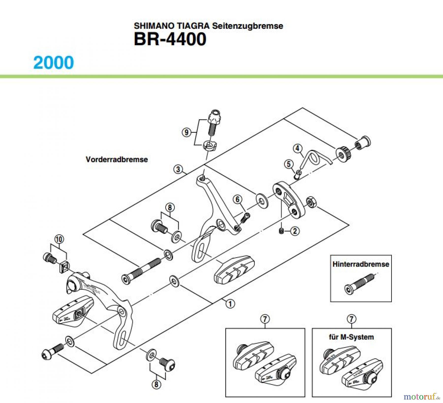 Shimano BR Brake - Bremse BR-4400