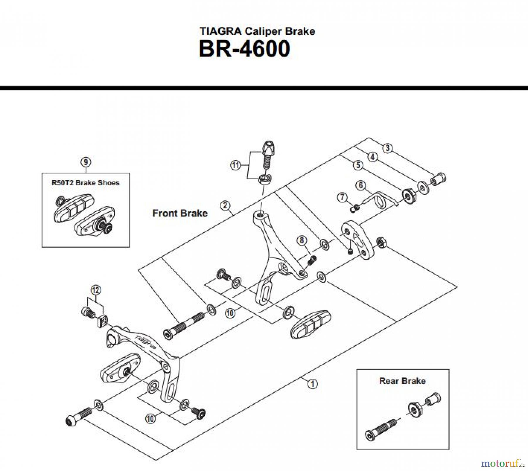 Shimano BR Brake - Bremse BR-4600-3142