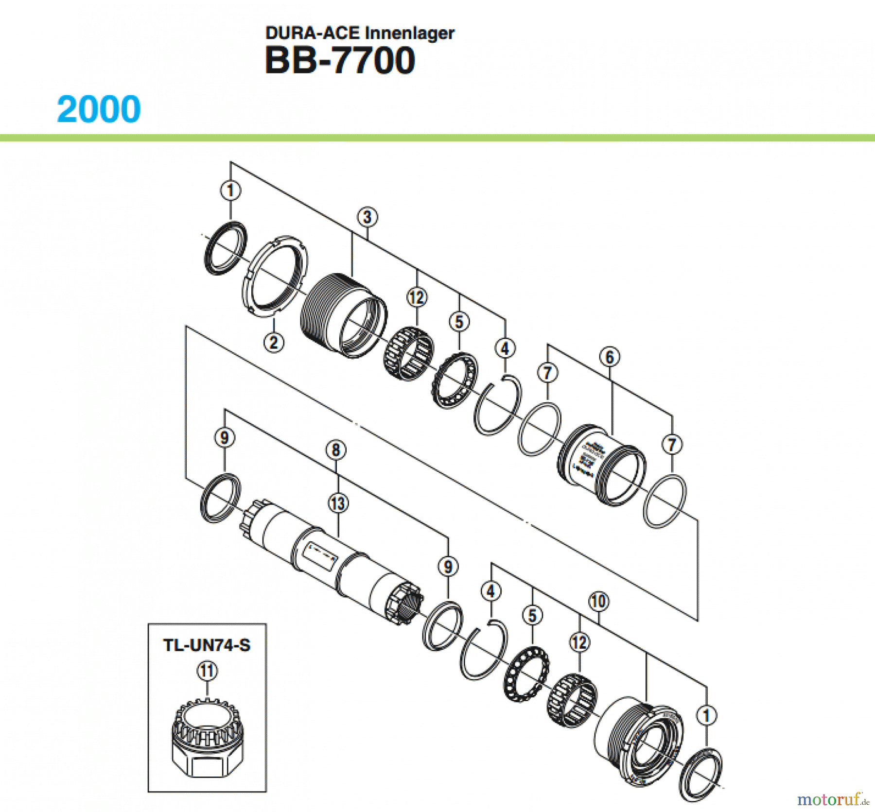 Shimano BB Bottom Bracket- Tretlager BB-7700