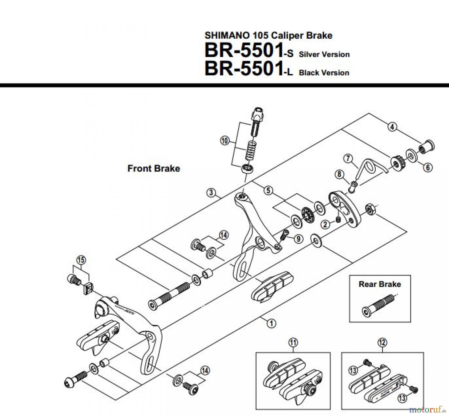 Shimano BR Brake - Bremse BR-5501