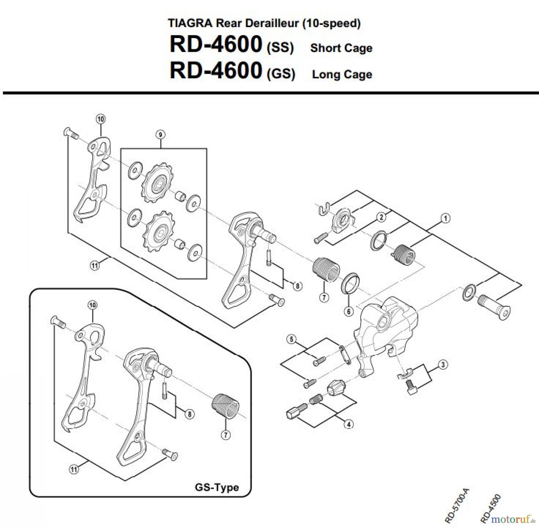 Shimano RD Rear Derailleur - Schaltwerk RD-4600-3151C