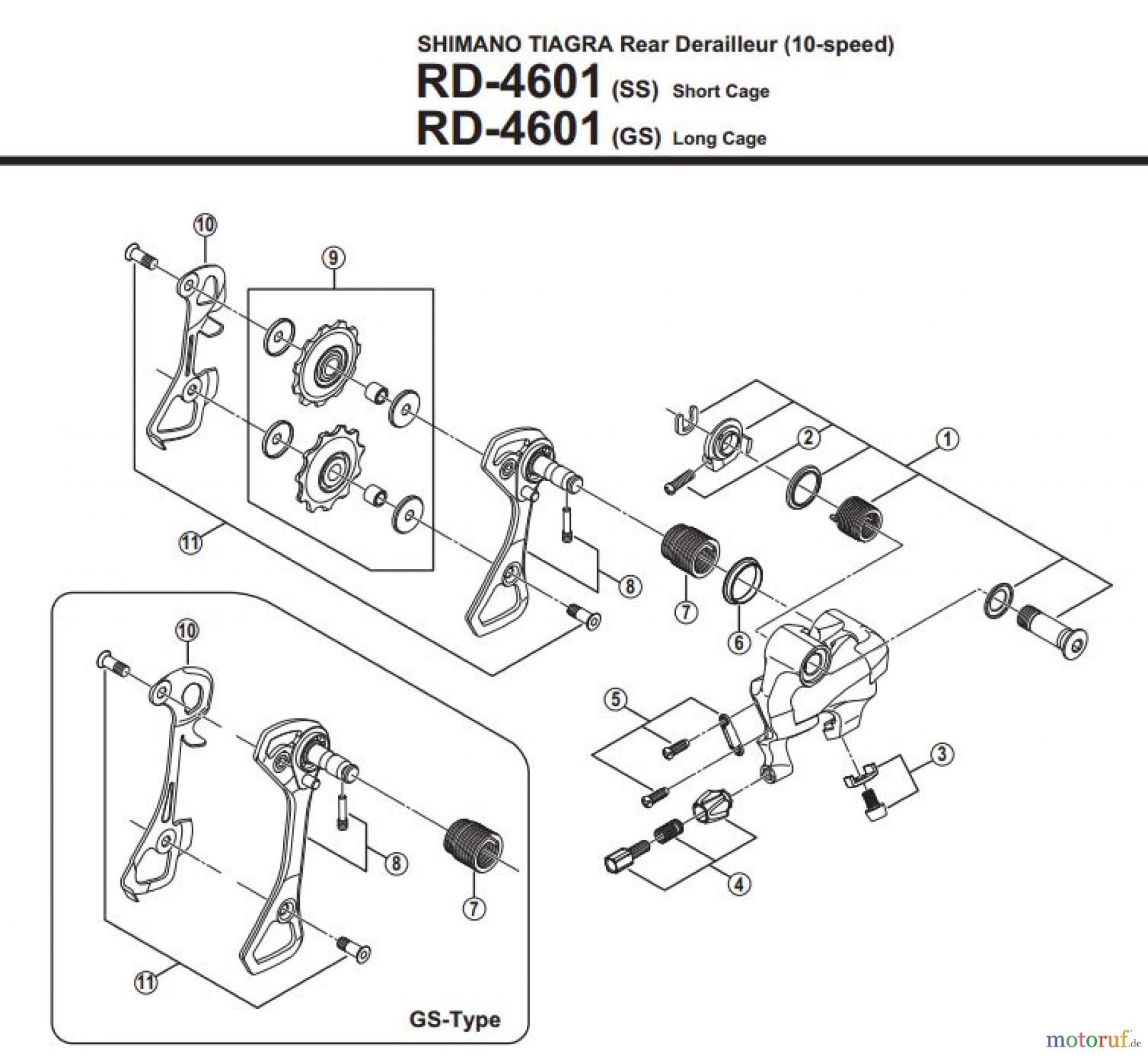Shimano RD Rear Derailleur - Schaltwerk RD-4601-3424